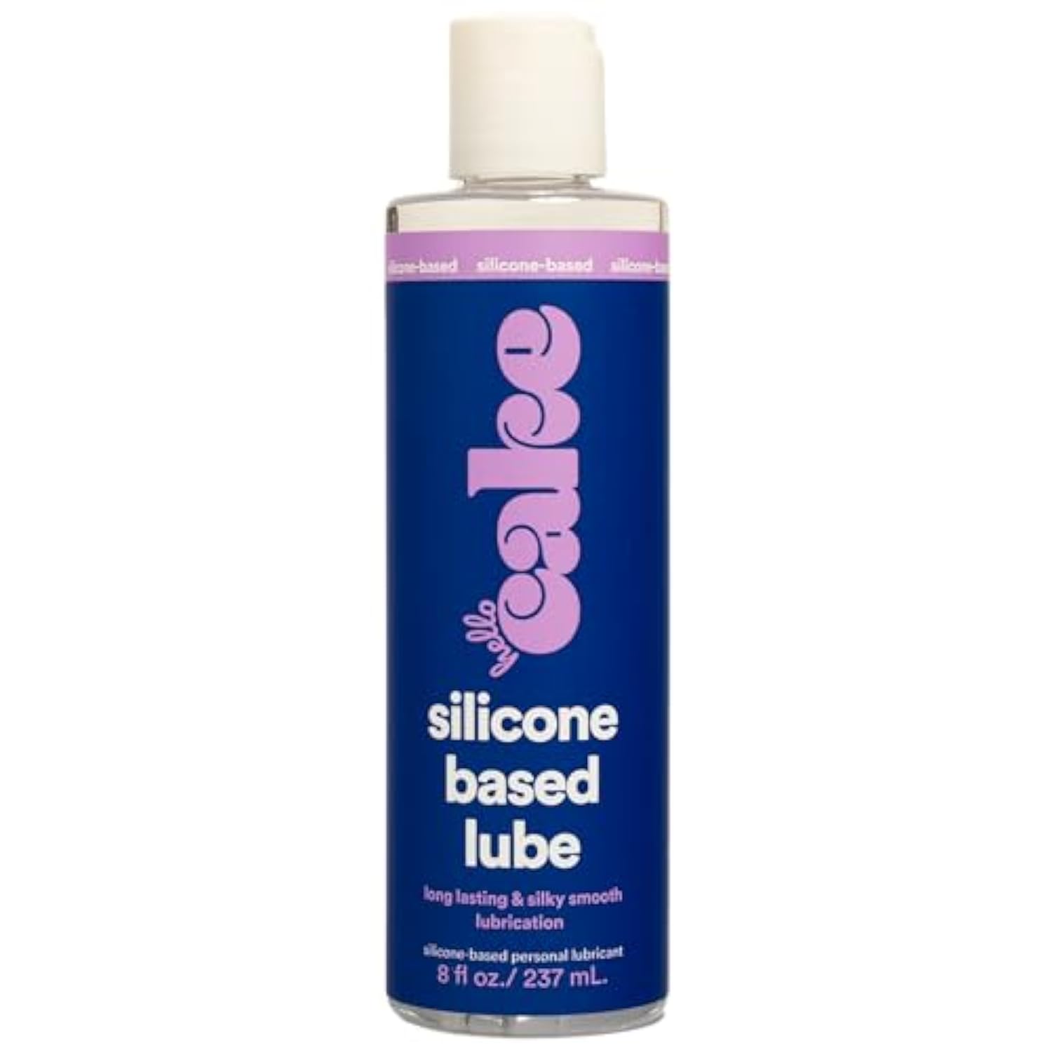Hello Silicone-Based Personal Lubricant - Hydrating, Long-Lasting, Non-Sticky, Ultra Slippery, Condom Compatible Lube For Men, Women, And Couples 8 Fl Oz