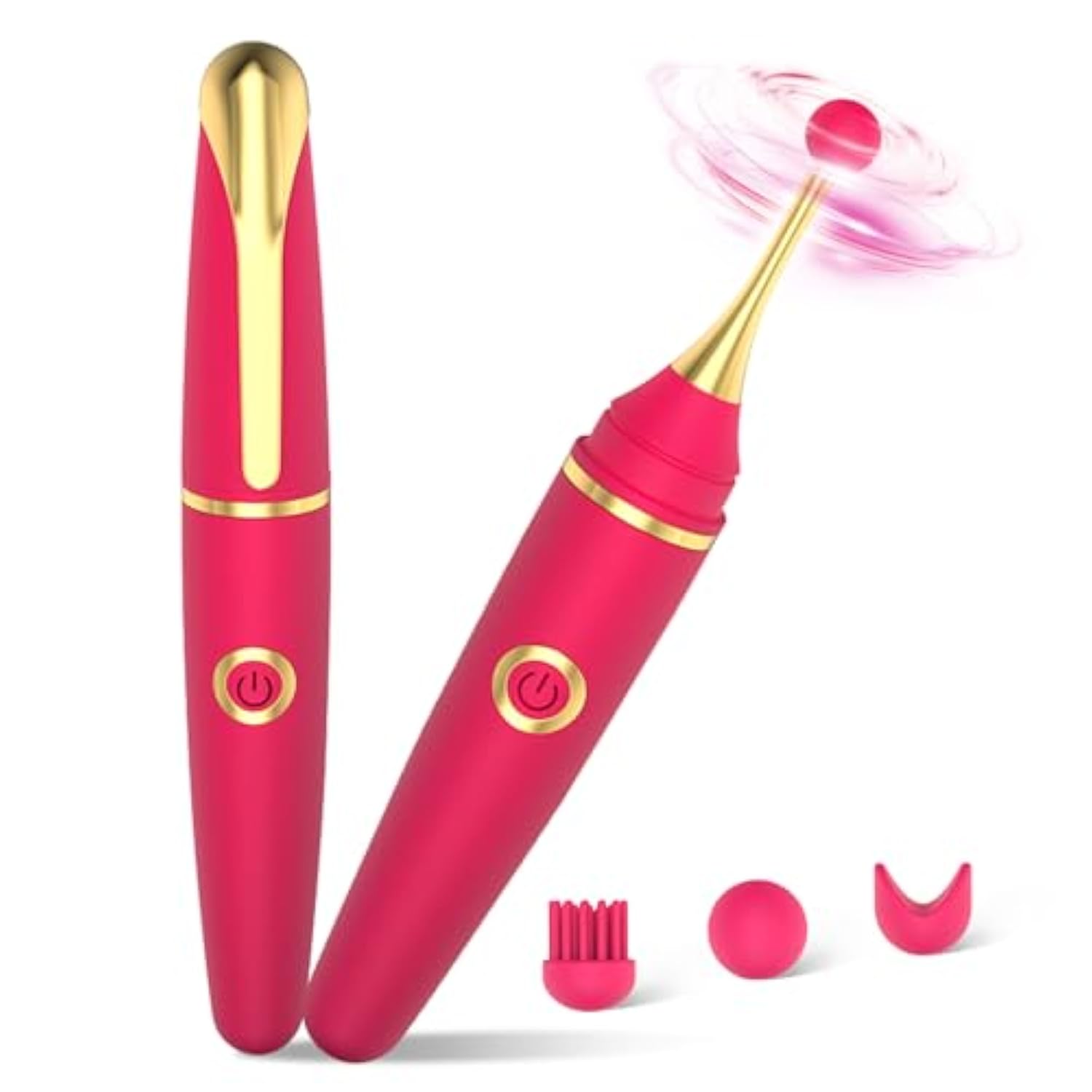 Clitoral Vibrators Sex Toys For Women Pen Vibrator - Adult Toys Female Massager Wand, Couples Nipple Clit Stimulator G Spot Dildo Vibrater, Sex Novelties Sexual Pleasure Tools For Women (Rose Red)