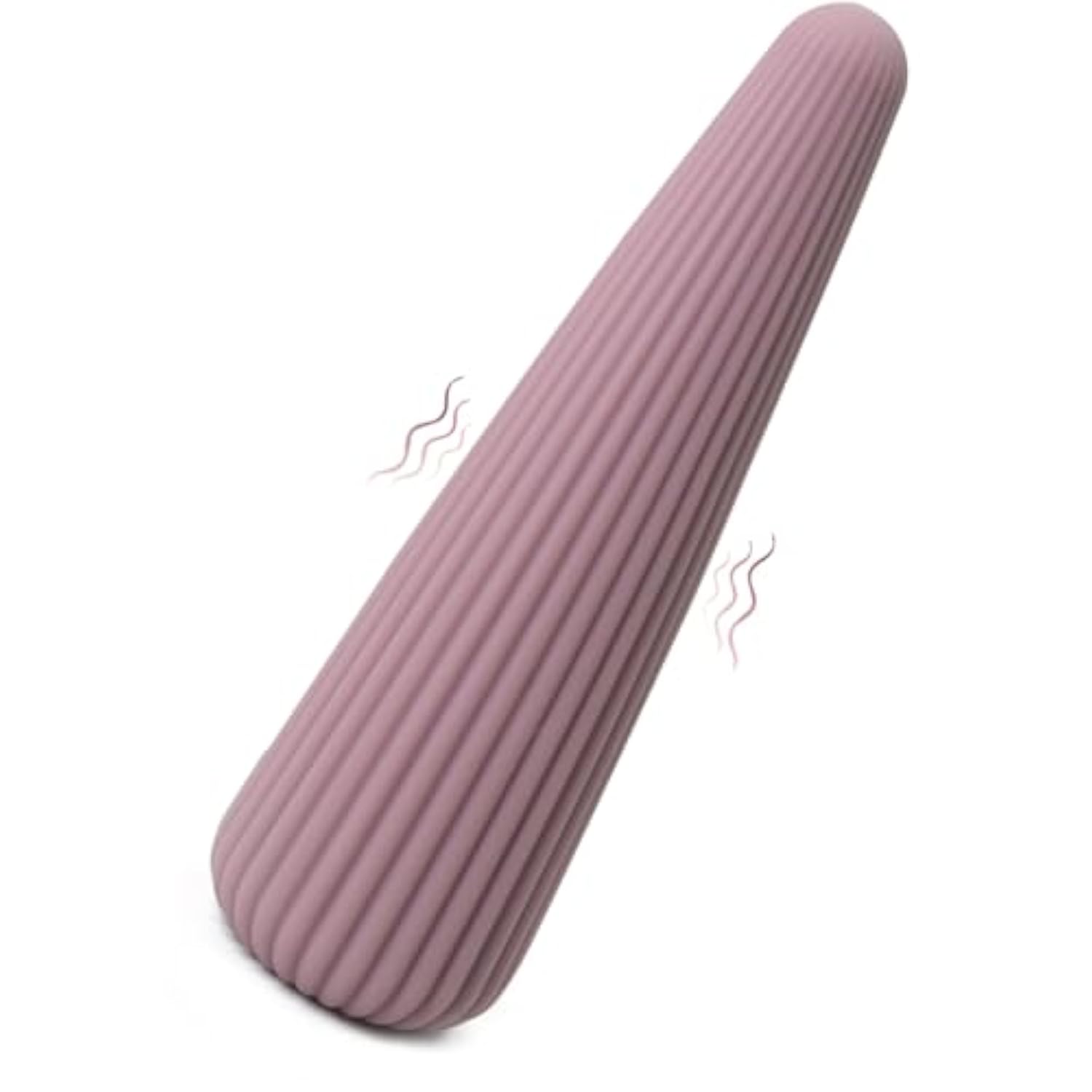 Ribbed Soft Vibrator - Silicone Flexible Vibrators - Personal Massager For Vagina Clitoral G Spot Nipples Stimulation - 10 Modes Vibe - Adult Sex Toy For Women, Man, Couples