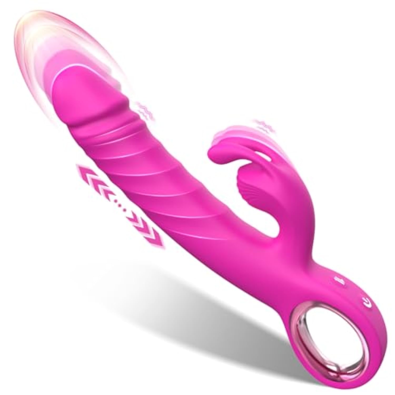 Thrusting Vibrator Adult Sex Toys - Realistic Dildos Vibrators For Women Sex Toy With 7 Thrusting And 7 Vibrating Modes, G Spot Clitoral Rabbit Vibrator Sex Toys For Women Couples