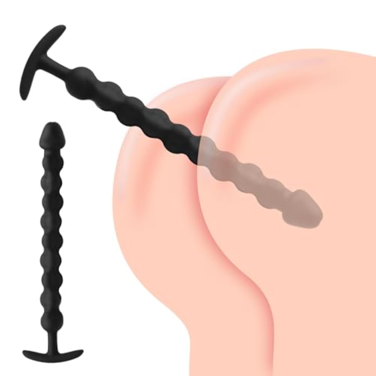 Silicone Anal Beads Butt Plugs Ball,Adult Sex Toys Silky Smooth Anal Chain Prostate G-Spot Stimulator Vaginal Anus Dilator