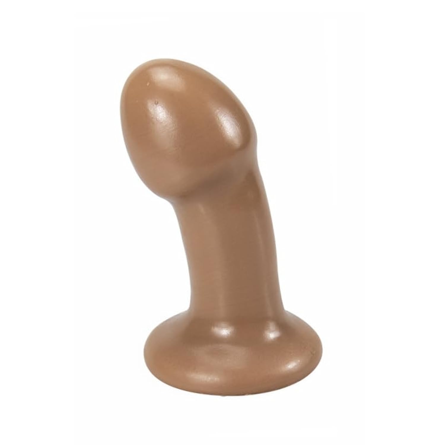 Small Dildo,4.3 In Angled Classic Soft Small Anal Plug, Beginner Anal Dildo Ease Training Adults Sex Toy For Women Men. Multifunctional Sex Toy Games, Great For Beginners & Experienced User (Brown)