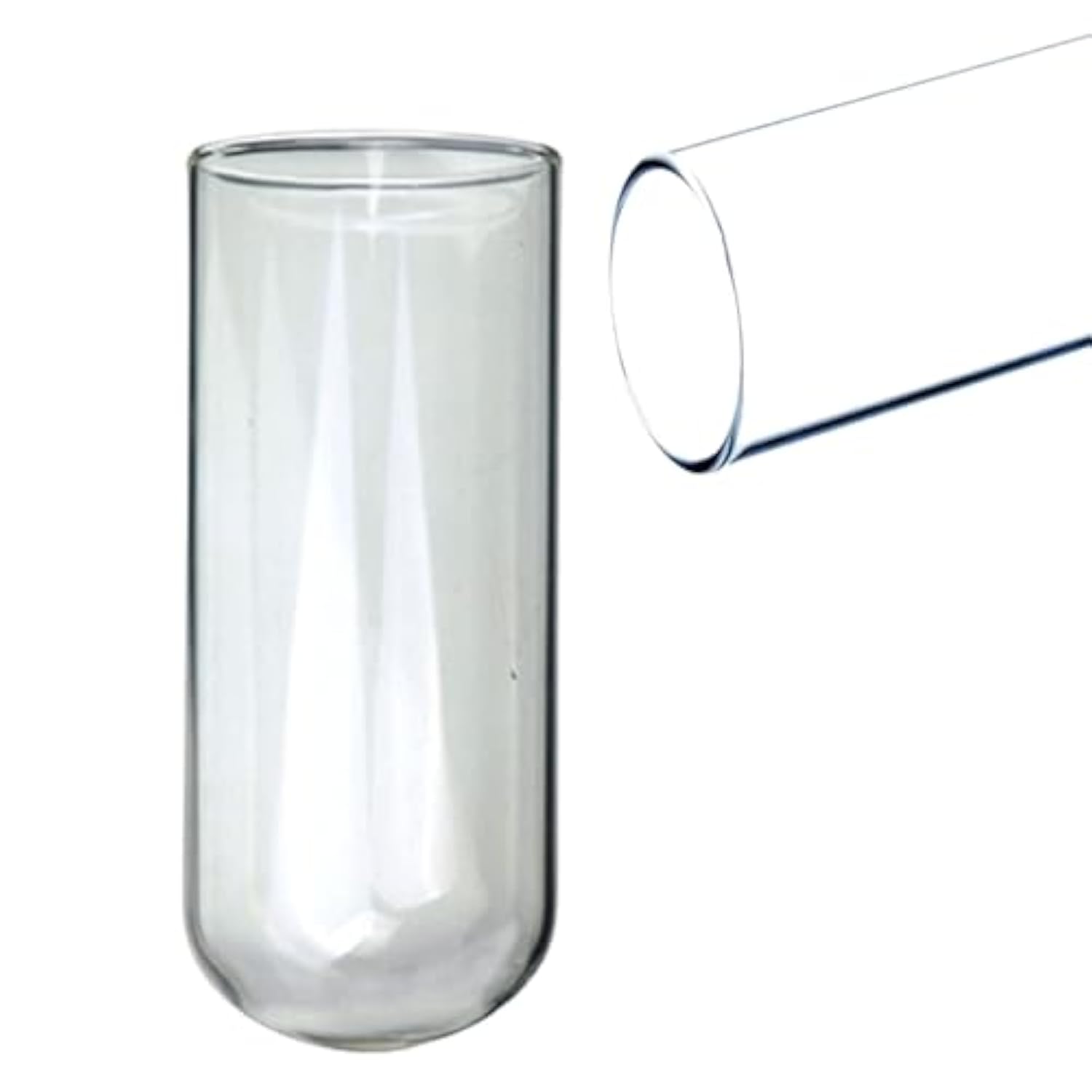 Large Glass Dildo Crystal Penis,Anal Butt Plug Anal Trainer Glass Butt Plug Big Crystal Anal Plug Anal Masturbation Butt Expander Anal Trainer Toy Clear Hollow Anal Plug For Women Men(6Cm)