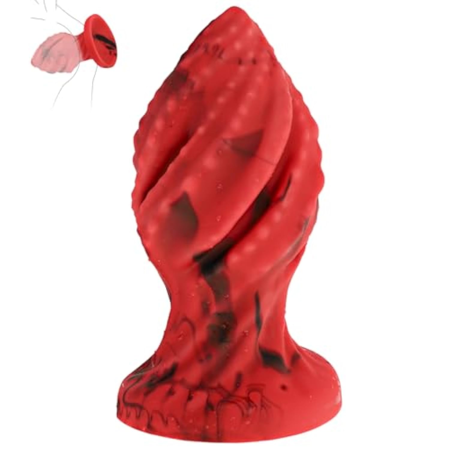 Large Anal Plug Big Butt Plug, Huge Silicone Buttplug With Strong Suction Cup, Anal Dilator Swirl Tentacle Dildo For Prostate Stimulation. Butt Plug Adult Sex Toys For Men Women Challenger Advanced