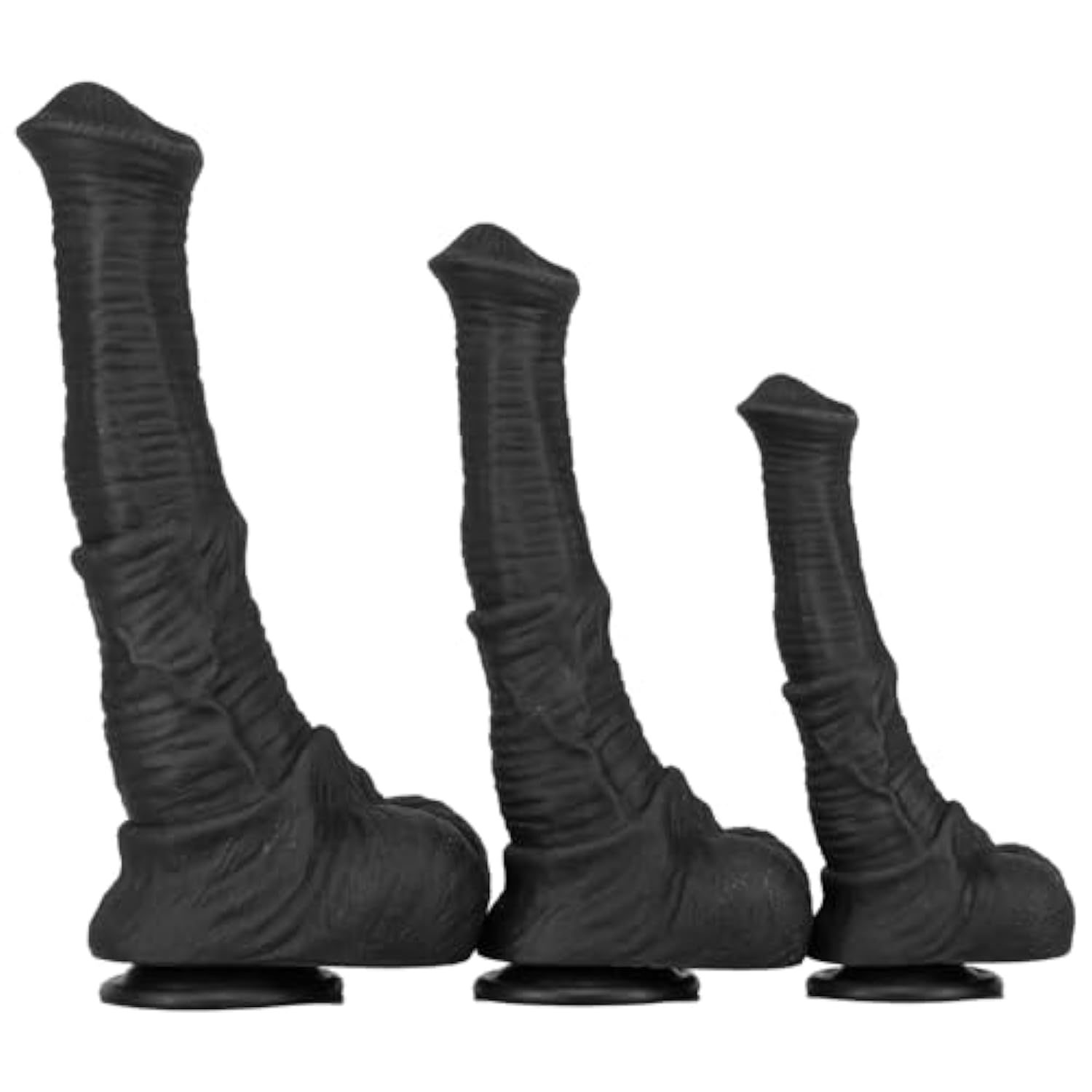 Big Black Horse Dildo 3 Size Animal Dildos Silicone Realistic Dildo With Suction Cup Huge Long Anal Dildo Plug Thick Dildo Animal Big Penis Masturbation Sex Toys For Men Women Adult Toy (L)
