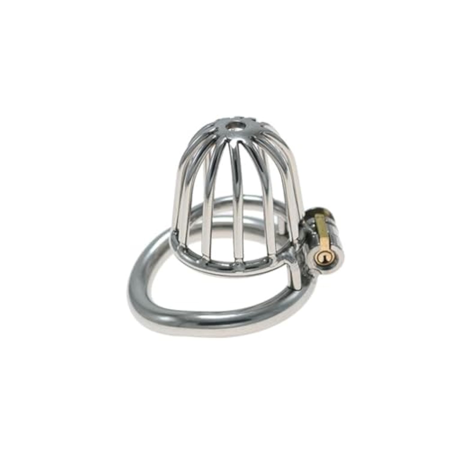 Metal Chastity Lock Penis Cage Bondage Tool Hollow Chastity Cage With Key Couple Training Adult Toy