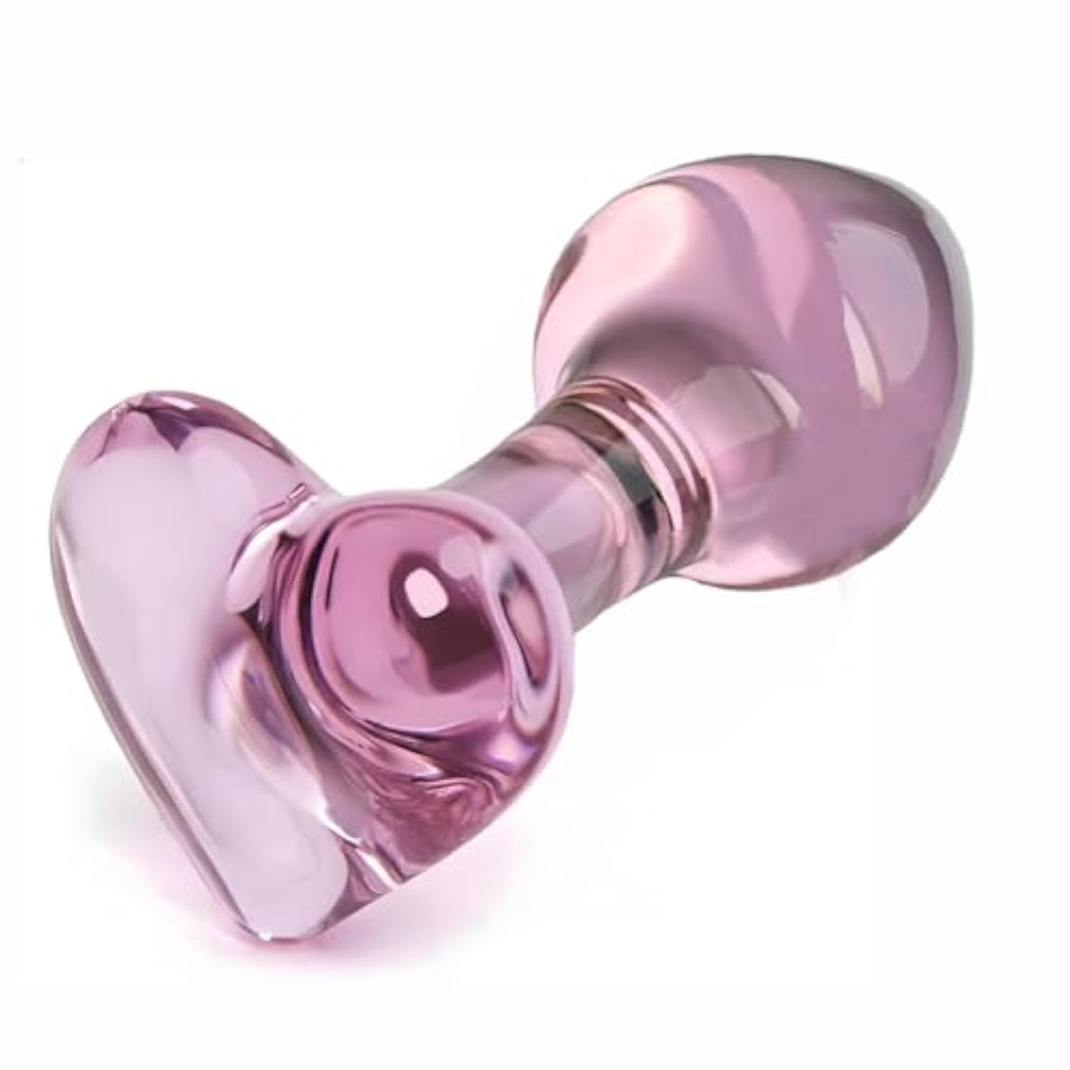 Pink Glass Butt Plug,Crystal Heart Big Anal Plug,Cute Large Adult Sex Anal Toy,Sex Gifts,S&M Anal Trainer,Portable Bomb Plug,Anal Training Masturbation For Men Women Gay And Couples