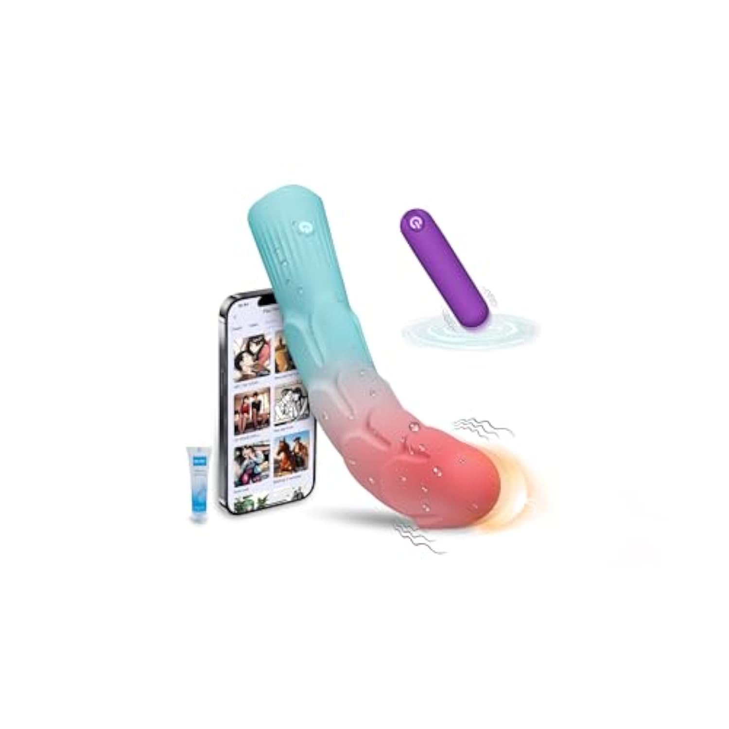 G Spot Dildo Vibrator & Bullet Vibrator Set, Rose Sex Toys With 20 Powerful Vibration Modes For Clitoral Nipple Anal Butt Plug Stimulator Wand Massager, Waterproof Adult Sex Toy For Women And Couples
