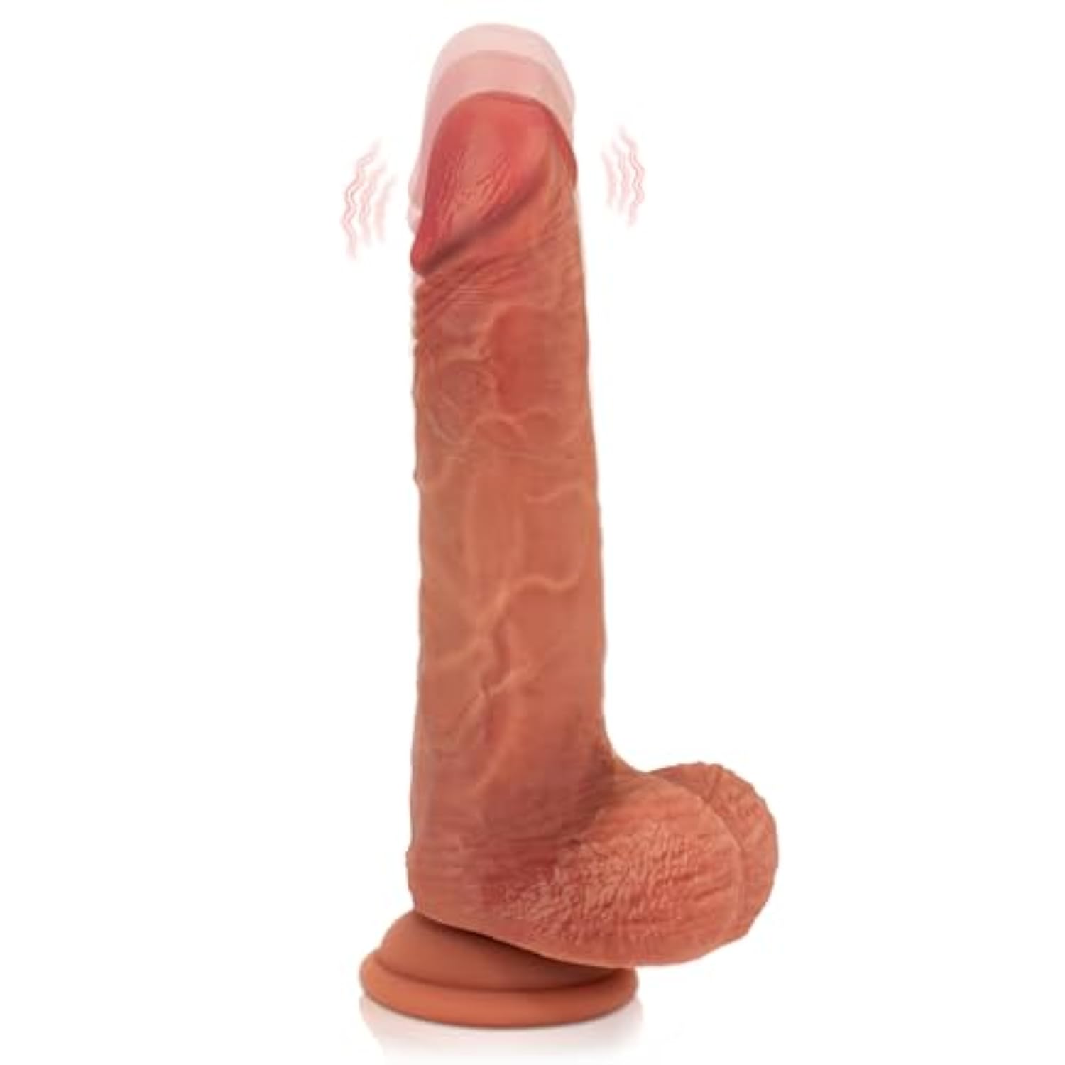 Vibrating Dildos Vibrator Sex Toys For Consoladores Realistic Dildos 8’’ Penis With Suction Cup For Hands Free Play, Heating Modes Anal Dildo With Remote Control Couple Adult Sex Toys & Games