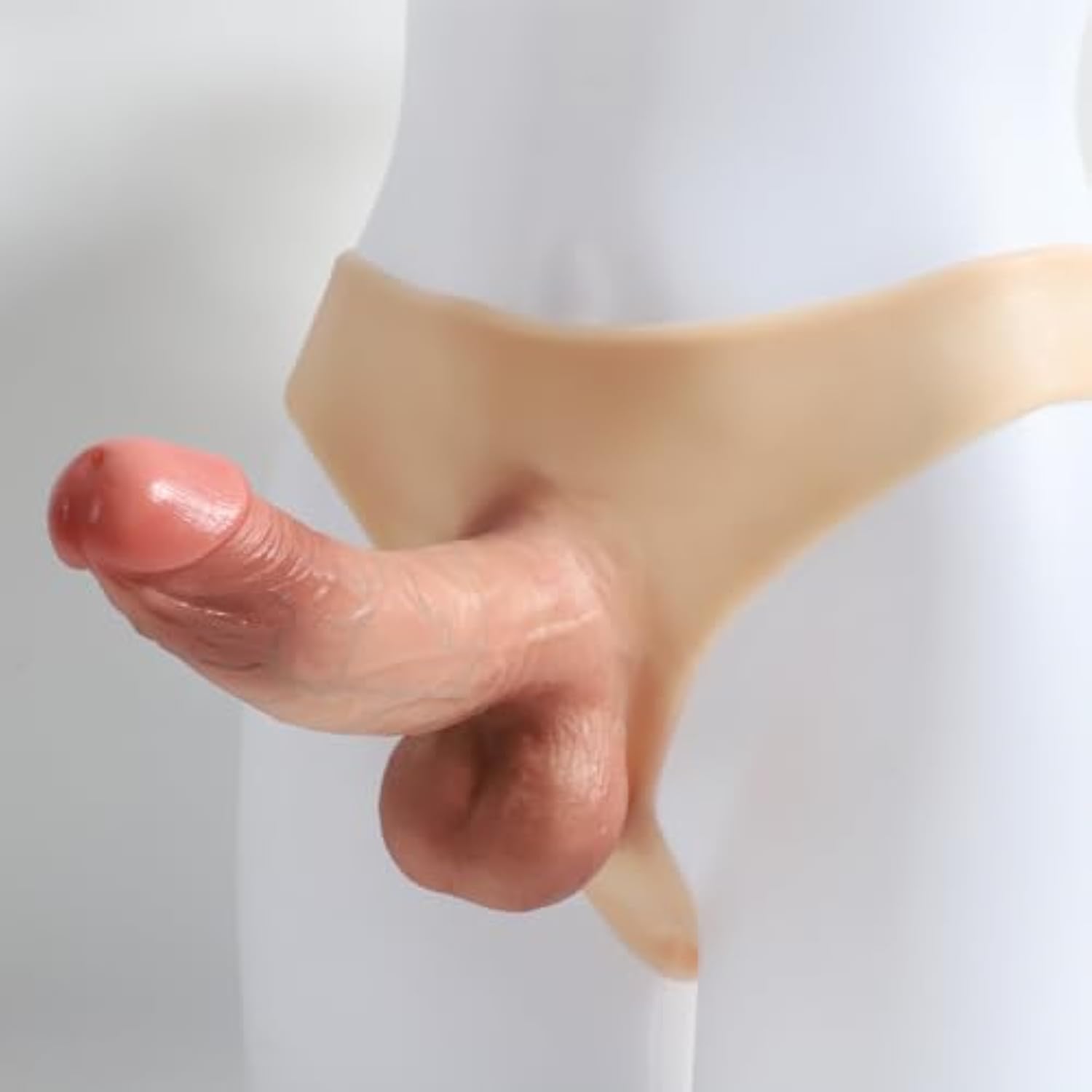 Realistic Wearable Dildo G-Spot Stimulator Lifelike One-Piece Penis Silicone Pants Vagina Massager Sex Toys Female Masturbator Sex Toys For Women Lesbian Couple Flesh?1.82Lb Solid?