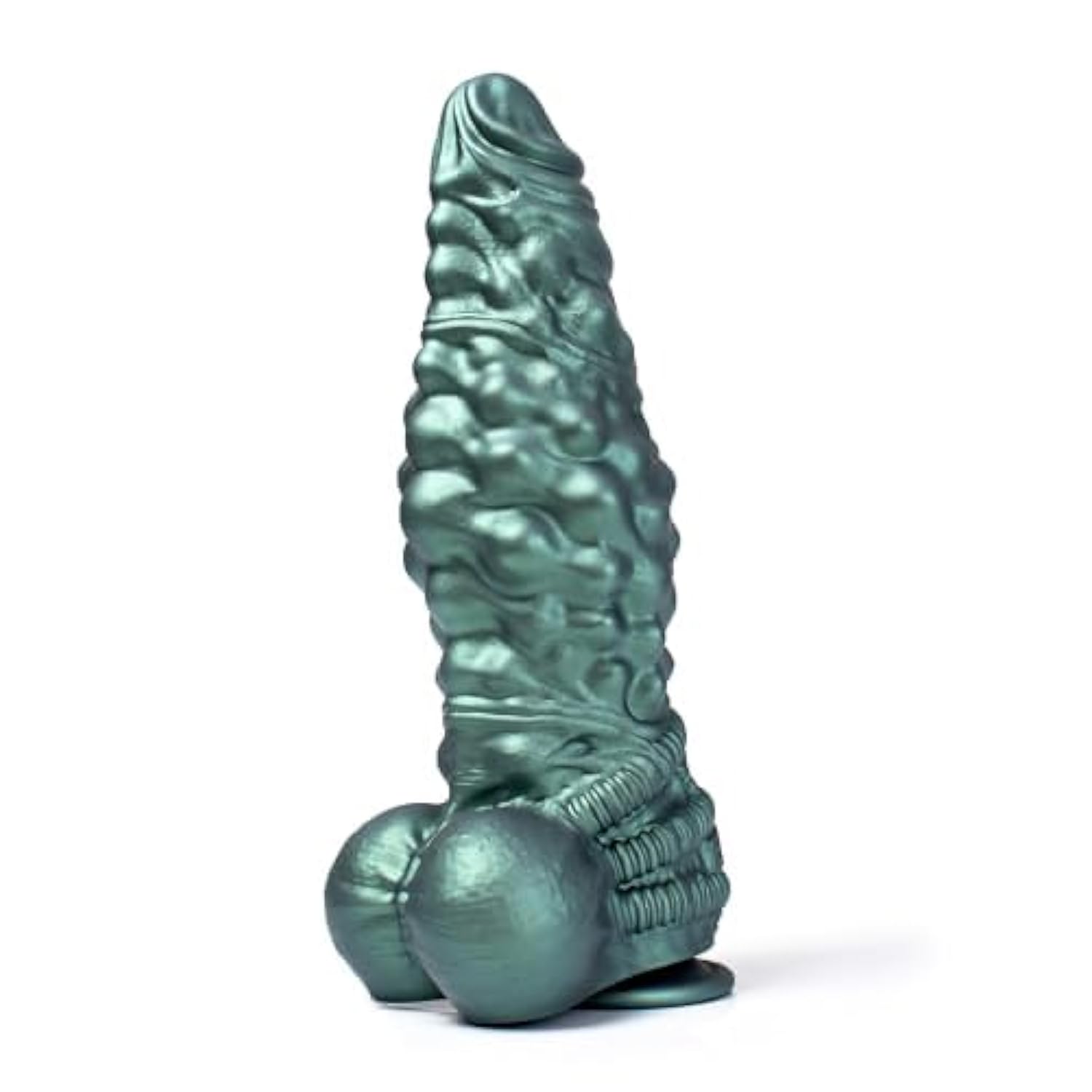 Punk Fantasy Dildo With Suction Cup - Waterproof Perkin Silicone Penis With Mechanical Texture, Unisex, Realistic Unisex Sex Toy For Prostate And G-Spot Stimulation