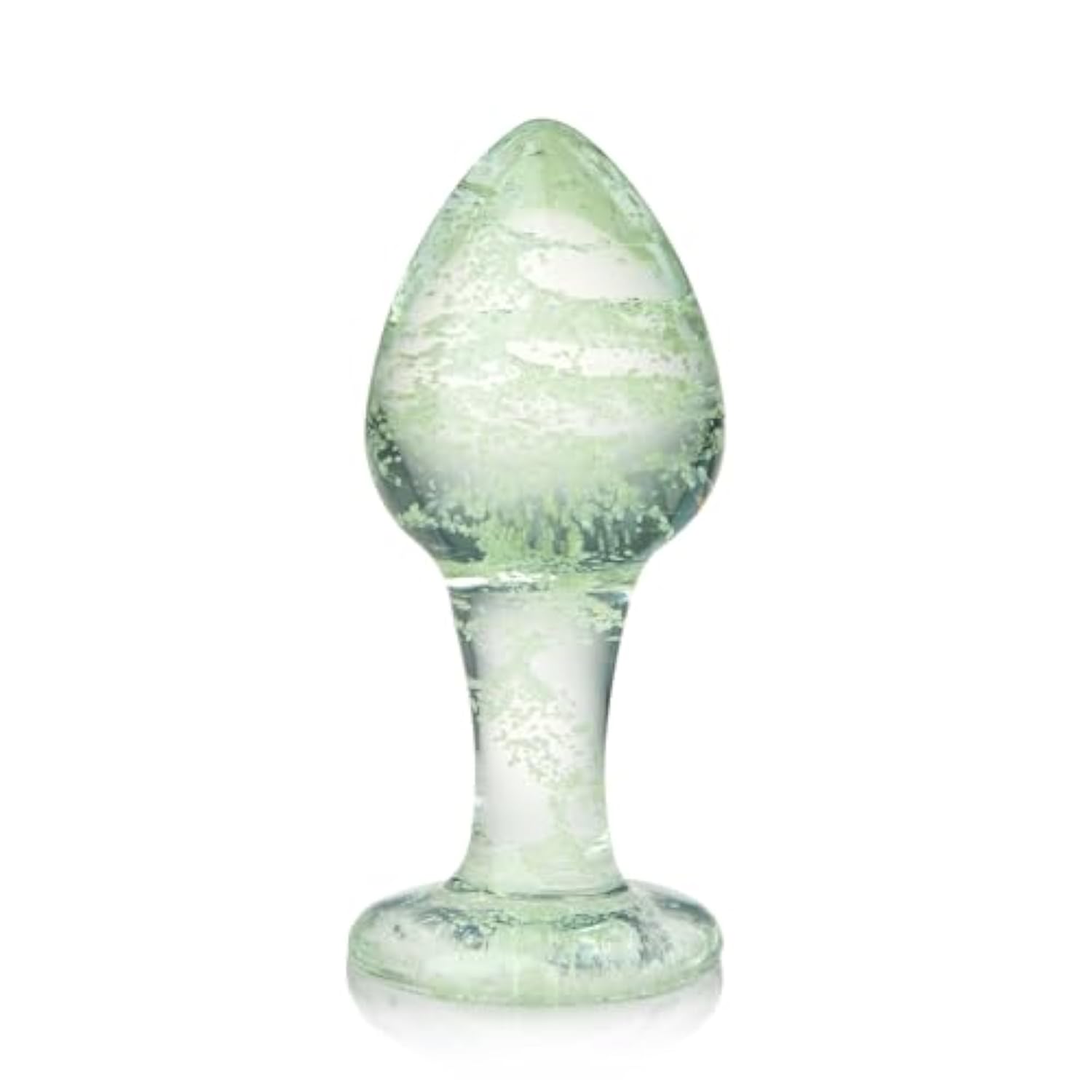 Glass Anal Plug Luminous Butt Plug Glass Plug G-Spot Stimulator Prostate Massager Vaginal Masturbation For Women Men Couples Beginners Valentine'S Gift Sex Toys (S)