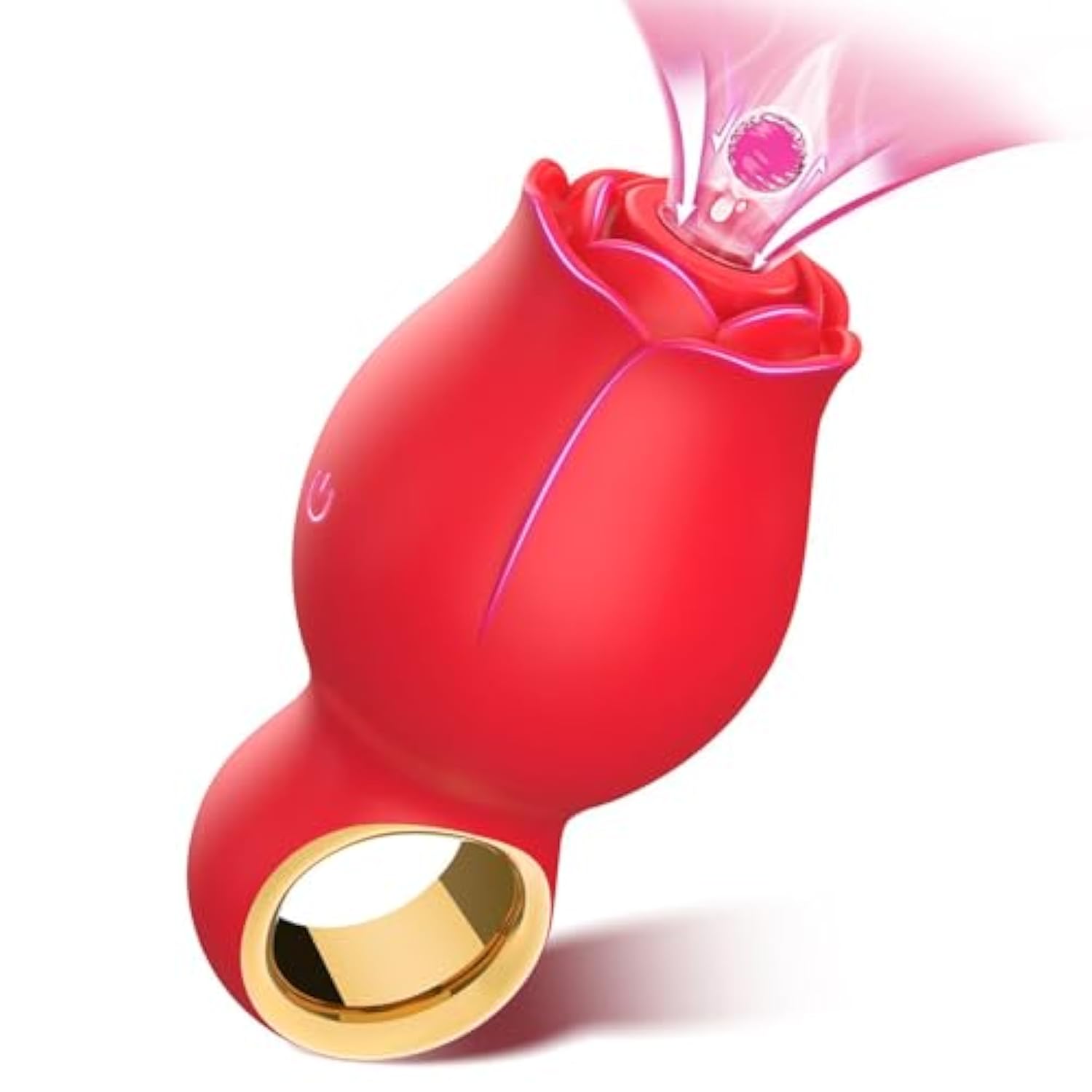 Vibrator Adult Sex Toys For Women - Rose Sex Toy With 360° Licking And 8 Vibration Modes, Adult Toy With Unique O-Shaped Handle, Clitoral Nipple Stimulator Adult Toys For Women Couple