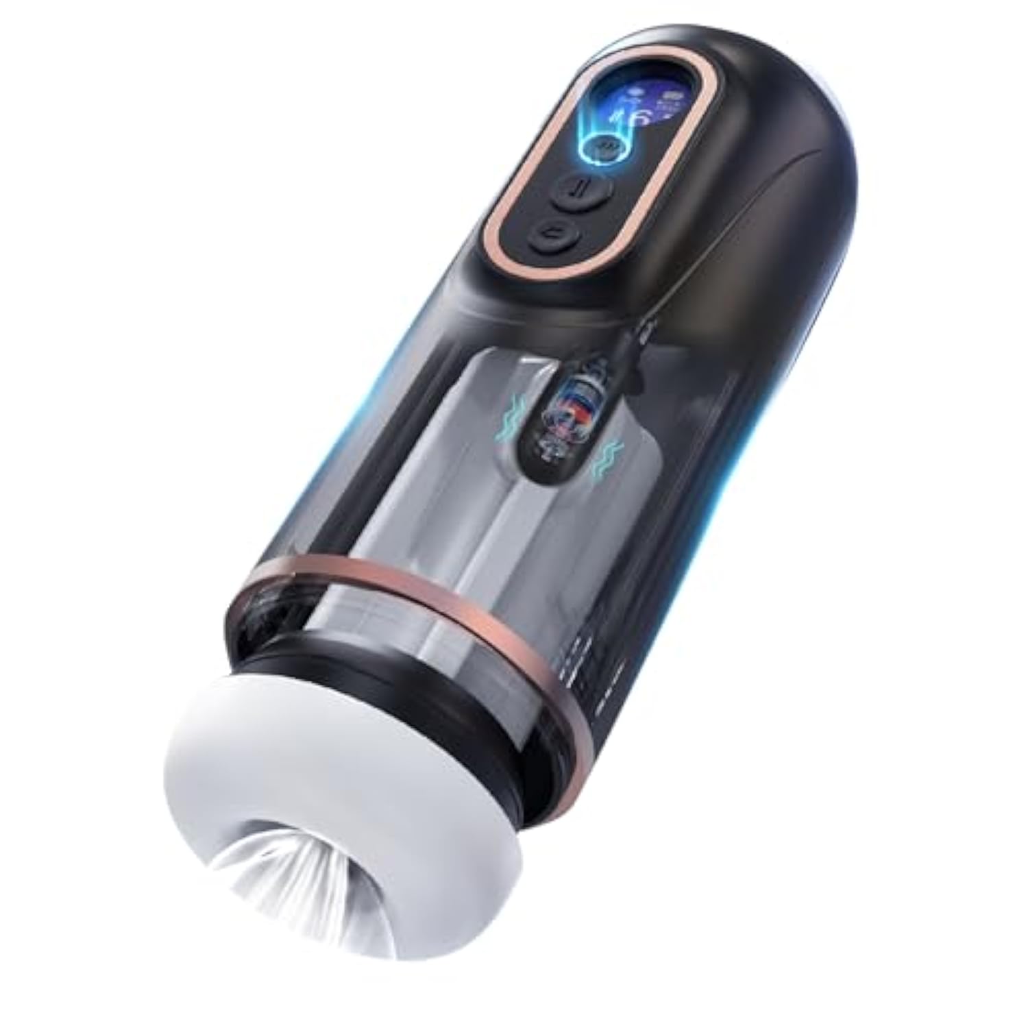 Automatic Male Masturbator Penis Pump, Adult Toy Male Sex Toys With 9 Vibrating & 7 Thrusting & 5 Sucking, Hands Free Pocket Pussy Sex Machine With 3D Realistic Textured, Heating, Real Voice