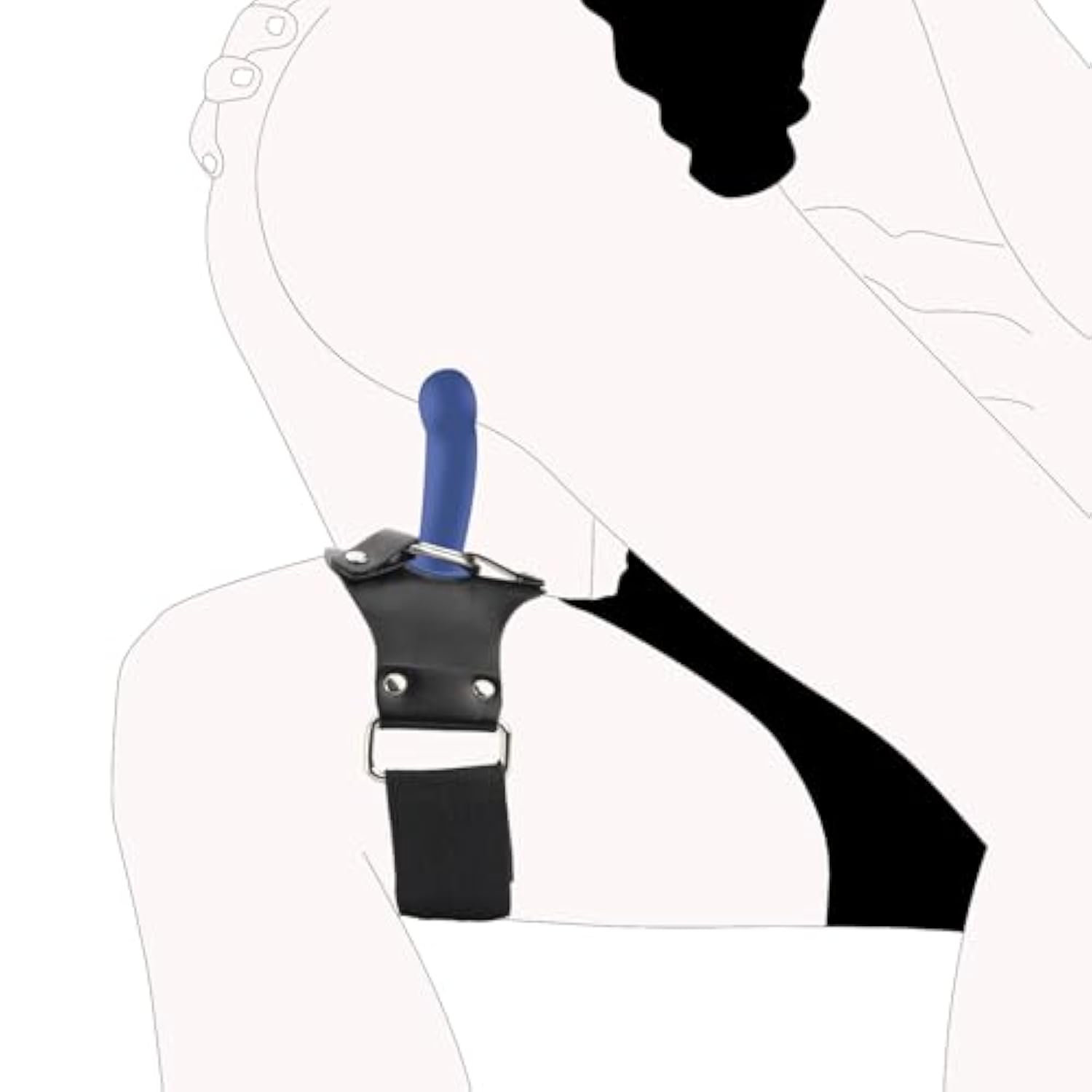 Strap On Dildo Harness Sex Toys For Men Women Restraints, Adjustable Thigh Strapon Dildos Harness Pegging Dildos, Dildo Strap Nylon Vegan Leather Belt With 2 Size Metal O-Rings For Gay Lesbian Couples