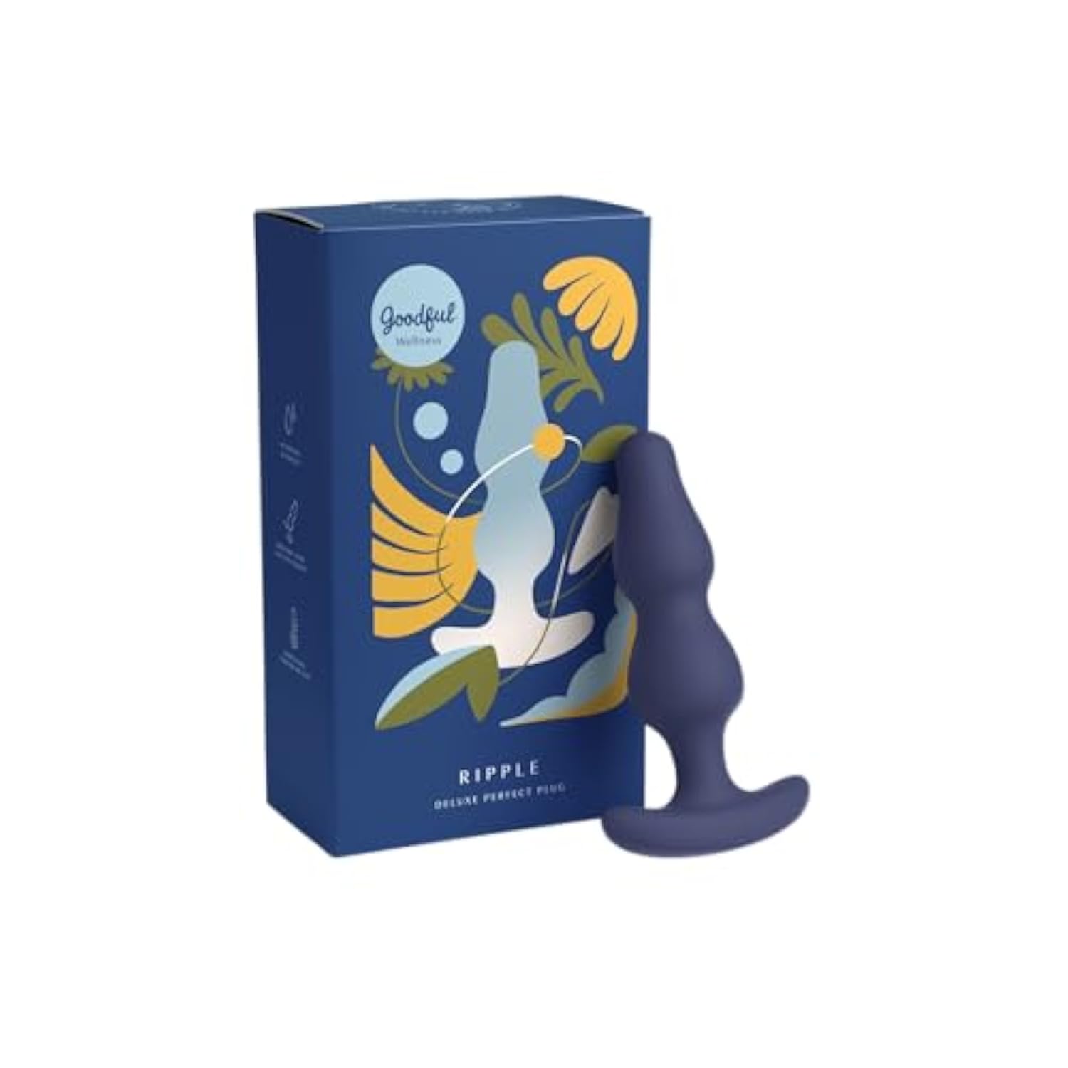 Goodful Wellness Ripple Deluxe Perfect Plug – Premium Silicone Anal Plug For Comfortable And Safe Exploration, Flexible Design For Pleasure And Tension Relief, Ideal For Beginners And Advanced Users