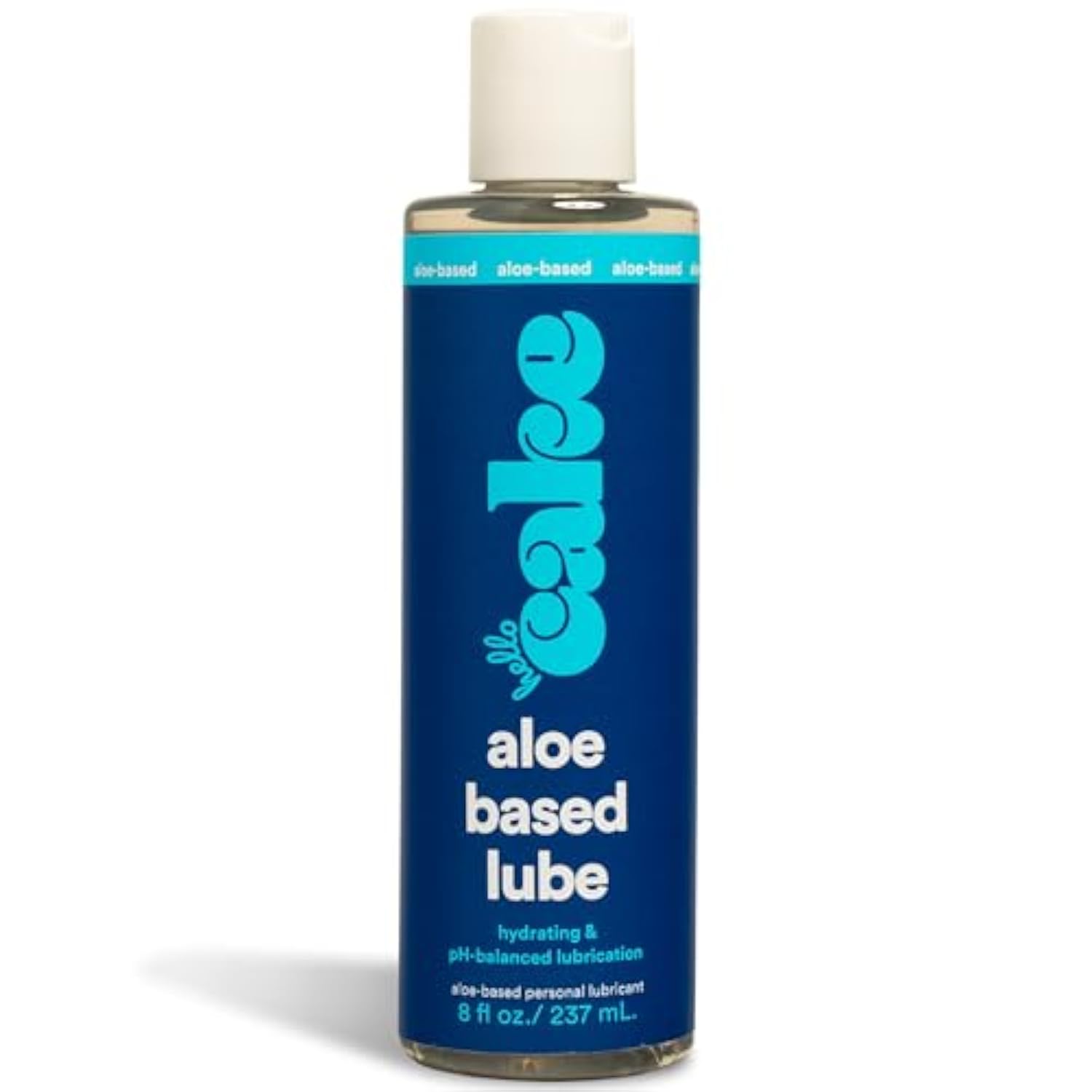 Hello Organic Aloe-Based Personal Lubricant - Hydrating, Hypoallergenic, Ph-Balanced, Non-Sticky, Condom Compatible, For Men, Women, & Couples, 8 Fl Oz