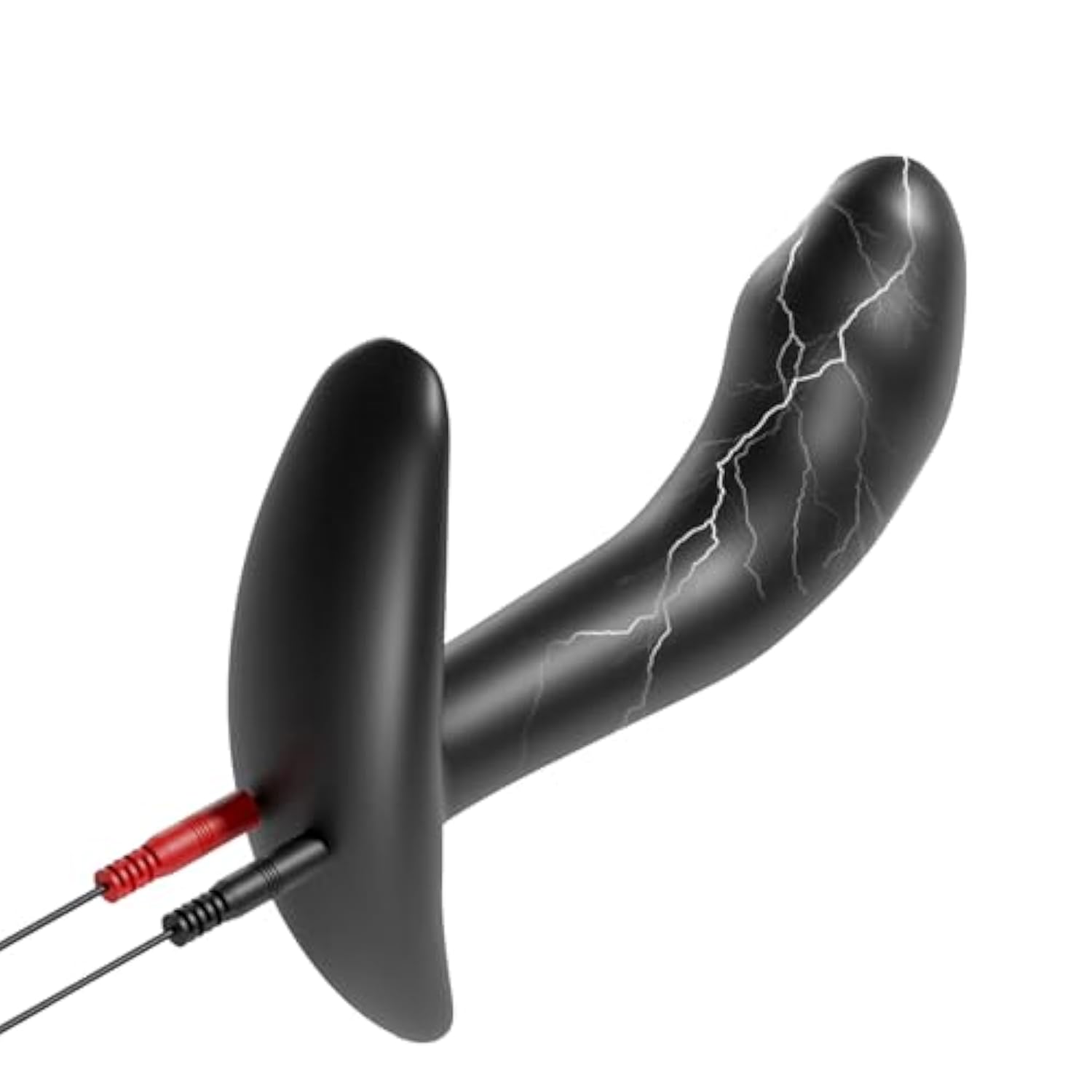 Electroshock Anal Plug Estim Prostate Massager G-Spot Training Silicone Anal Vaginal Plug Wearable Butt Plug With T-Base Sex Toys (A)