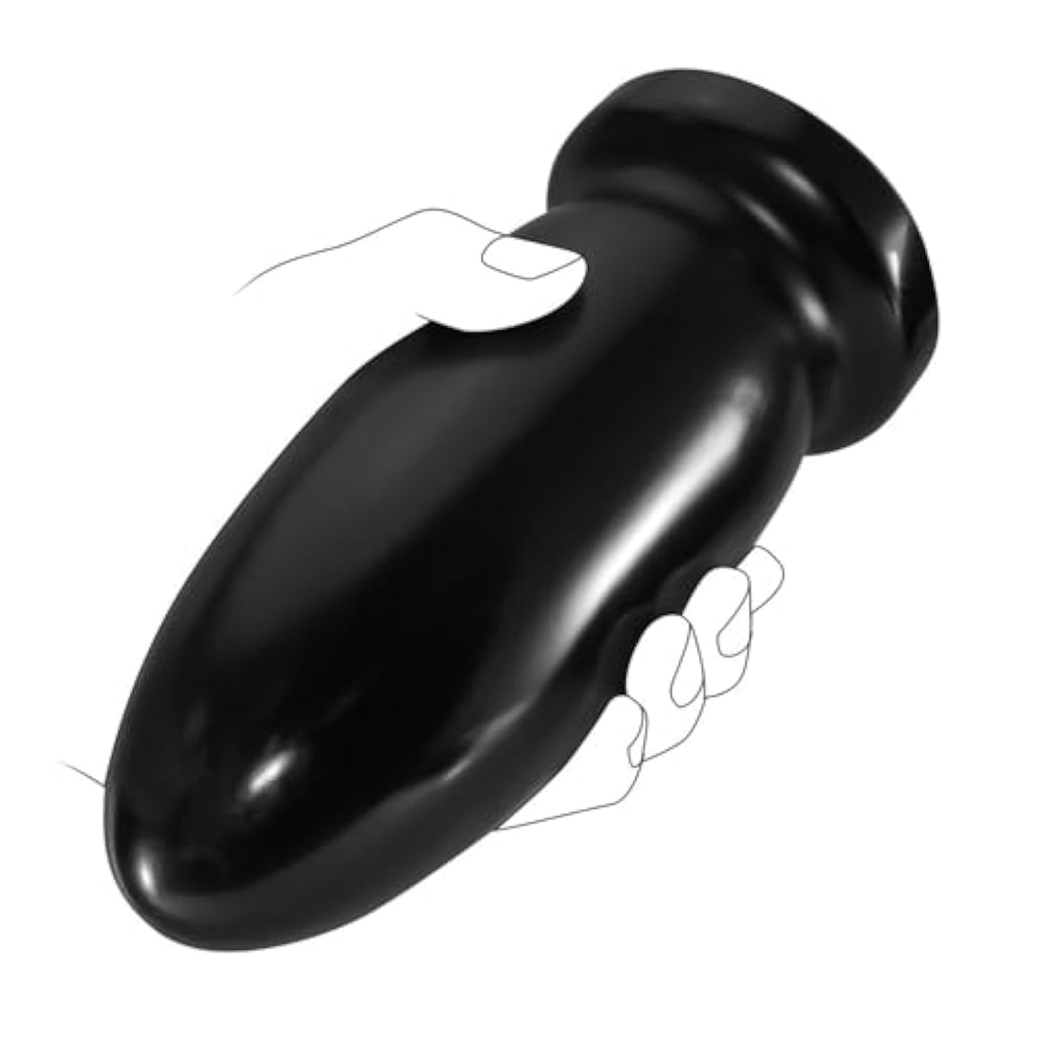 Smooth 7.87'' Huge Big 2.75'' Thick Wide Girth Butt Plug Anal Dildo With Powerful Suction Base Bomb-Shaped Anus Dilator Opening Trainer Stretcher Prostate Stimulation Adult Sex Toys For Women Men