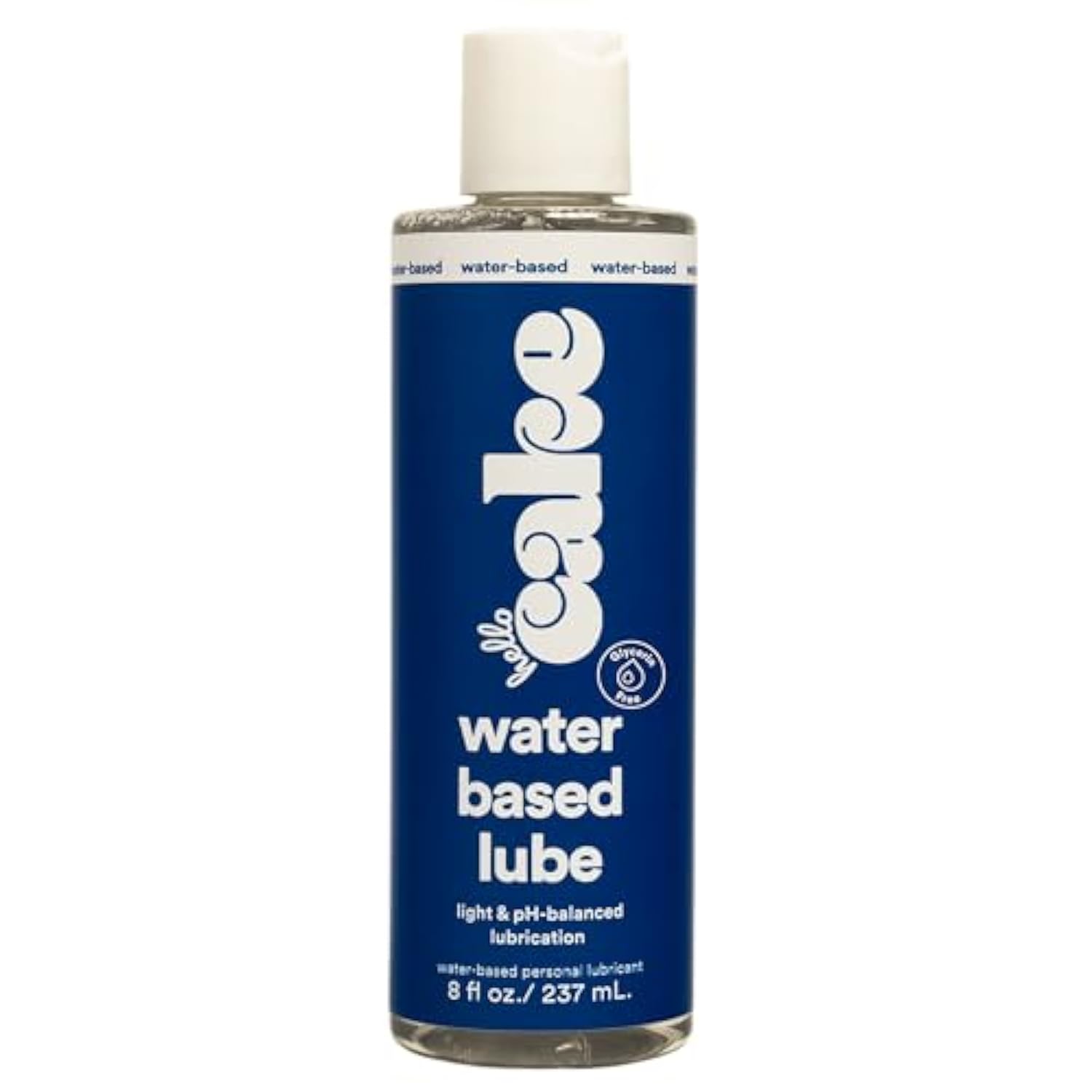Hello Water-Based Personal Lubricant - Ph-Balancing Lube - Non-Sticky, & Long-Lasting Glide For Men, Women, And Couples, 8 Fl Oz