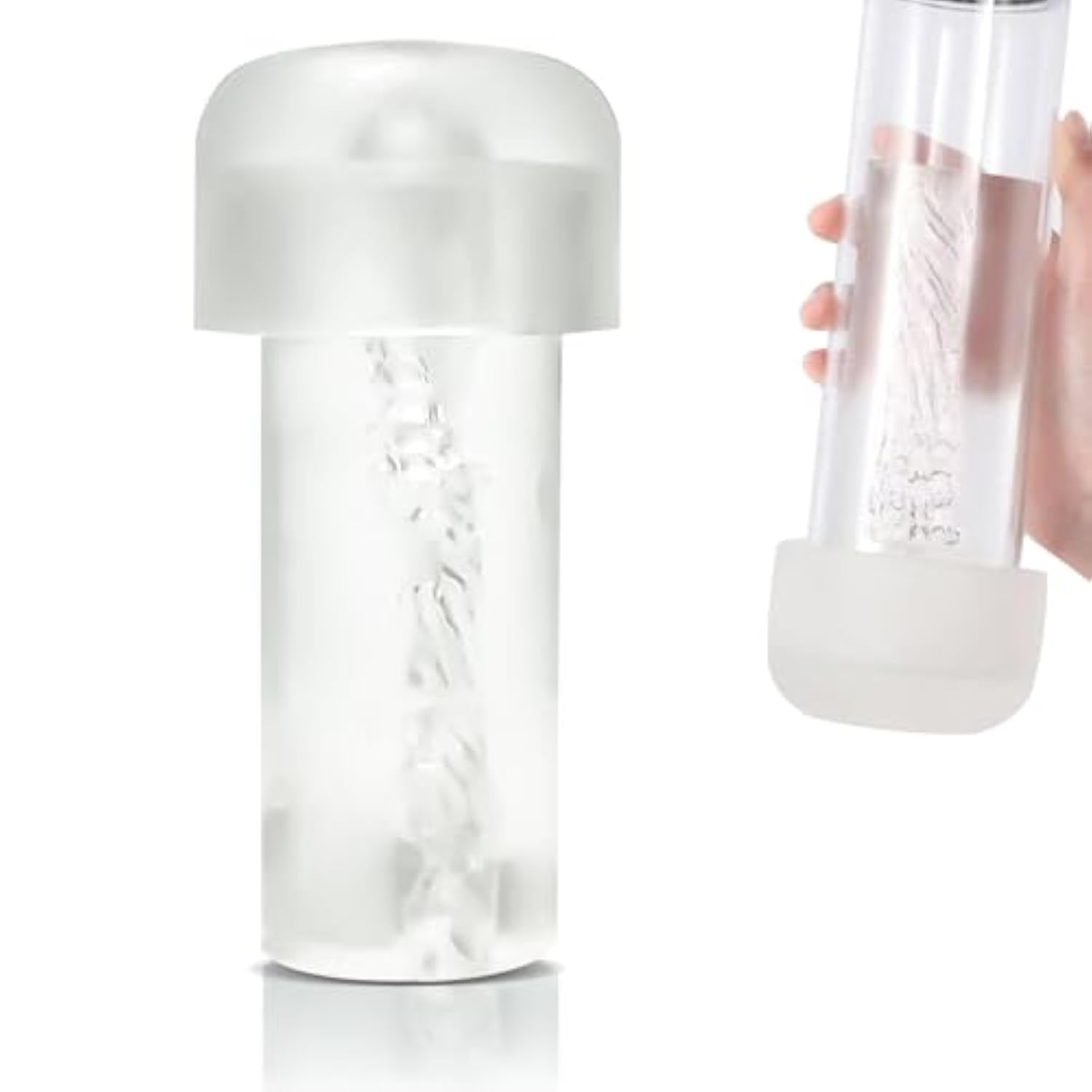 Glass Dildo Anal Beads, Double Head Crystal G-Spot Stimulation Pleasure Stick Penis Harem Plug Sex Toys, Prostate Massager, Harem Trainer Beginner Massager Penis Harem Toys For Couples