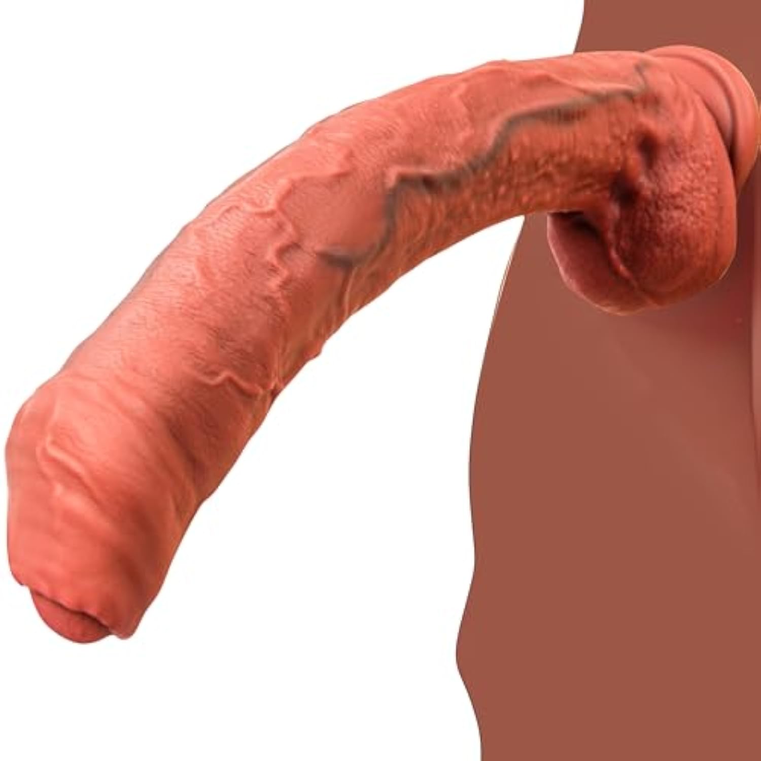 11 Inch Uncut Realistic Huge Dildos,Lifelike Penis Foreskin Dildo Real Skin Dual Density Silicone Dildo,Giant G Spot Anal Dildos For Women And Men Adult Sex Toys For Sexual Pleasure