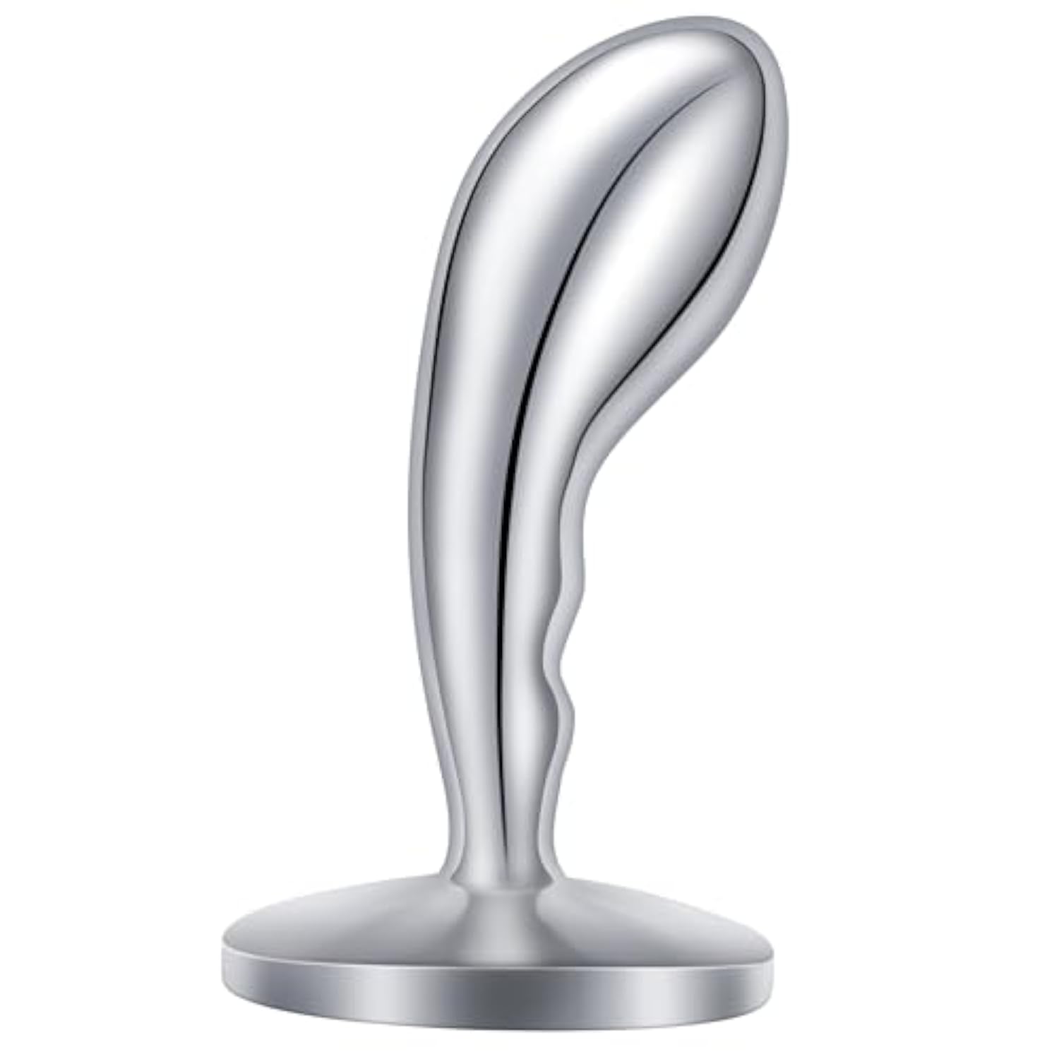 Stainless Steel Anal Plug Butt Plug Anus Stretcher With Oval Base Prostate Massager G-Spot Stimulation Adult Sex Toys For Men Women Couple (L)