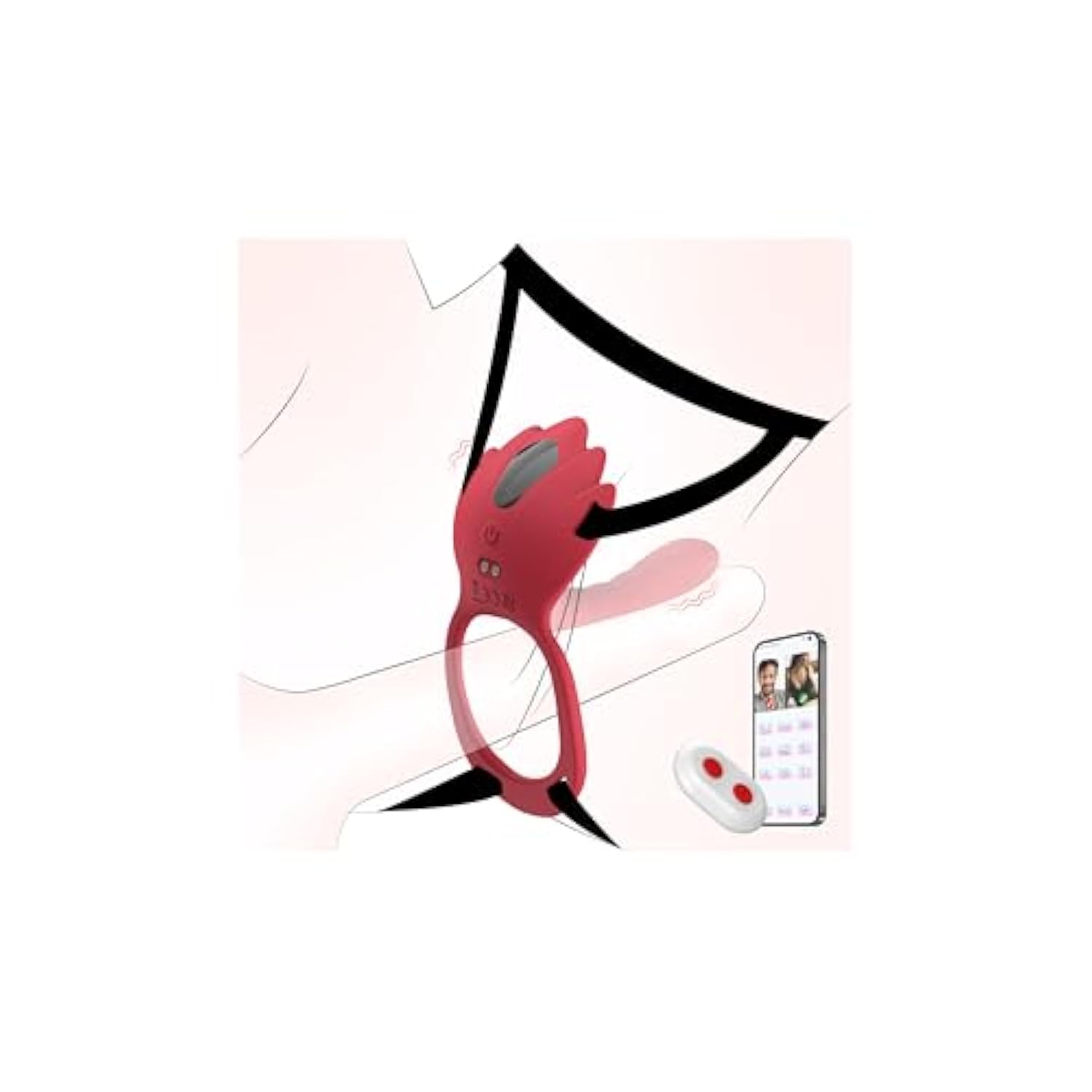 Adult Sex Toys Wearable Panty Vibrator,Upgrade Female Sex Toy 9 Vibration Modes Vibrating Penis Ring Clitoral Stimulator,Couple Sex Toy App&Remote Control Vibrators For Women Men Sexual Pleasure