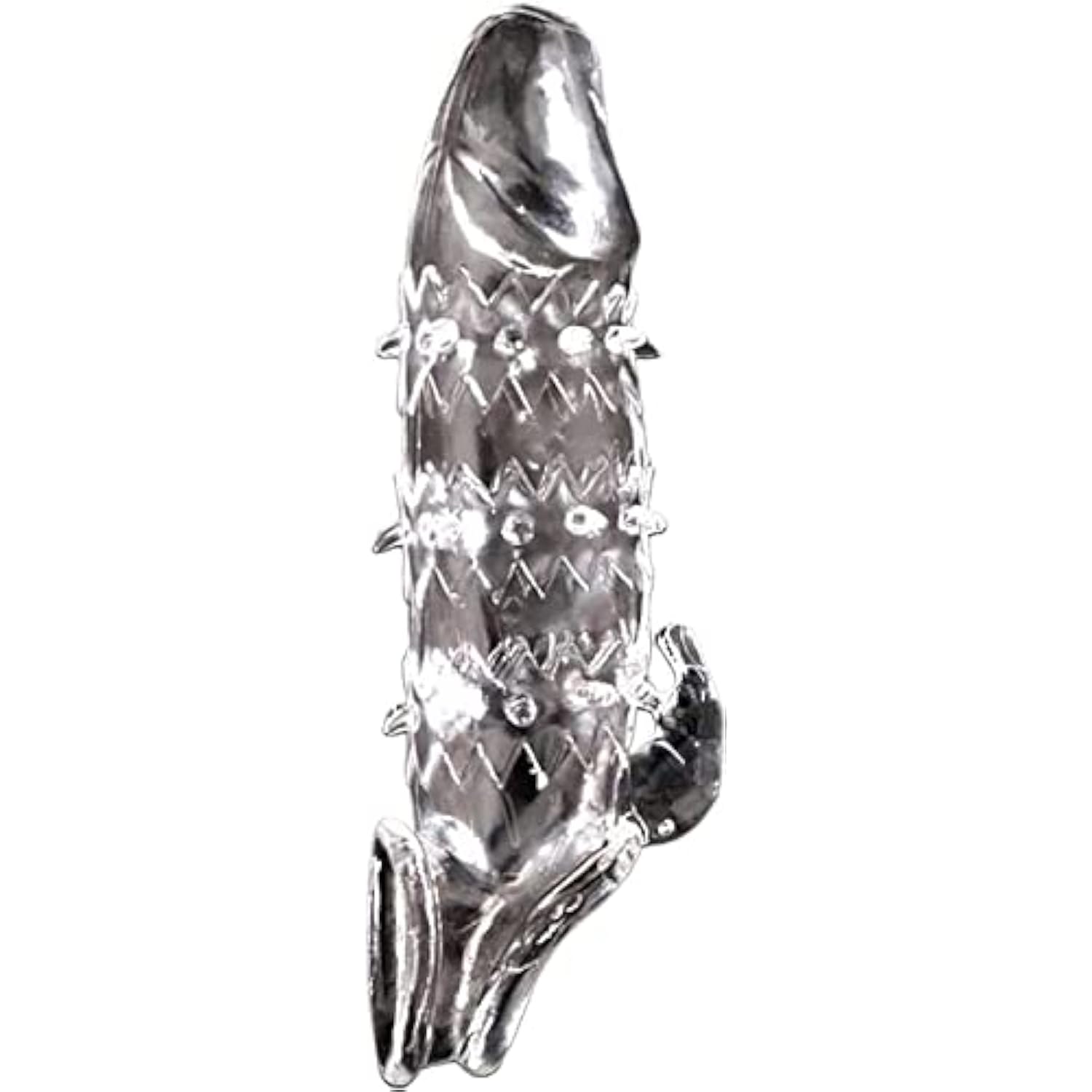 Bigger Reusable Sleeves 866Tc Girth For Men Extender Enlarger Extension Enhancer Ball Stretch Sleeve Girth Best Gift-(Transparent)