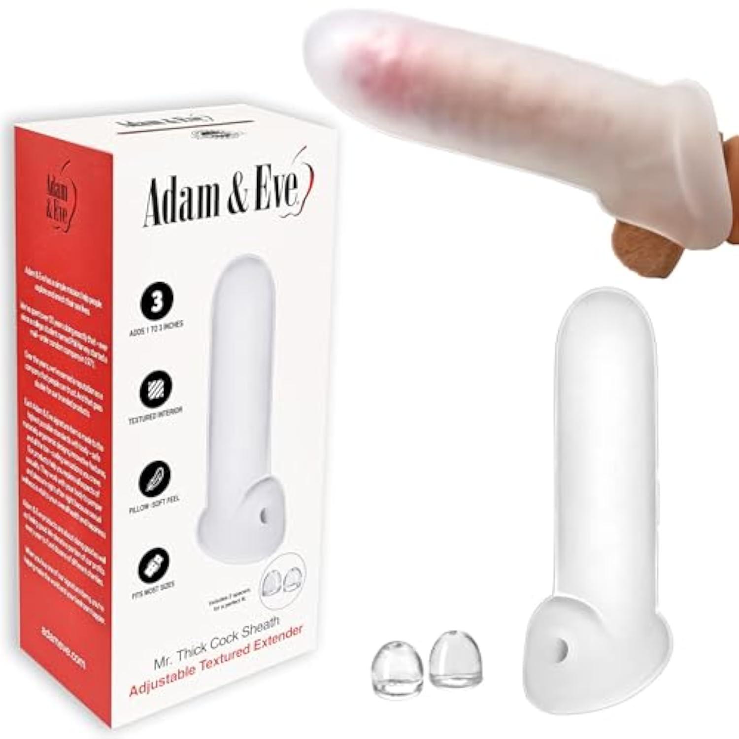 Frosted Penis Sleeve W/Strap