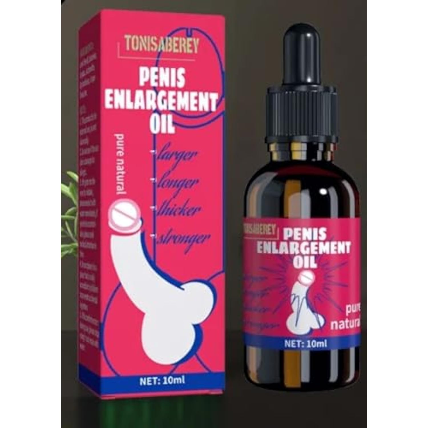 Enlarger Oil For Men Enlarge Growth, Biger, Long, Strong, Male Enlargement Oil 0.34 Fl Oz (Pack Of 1)