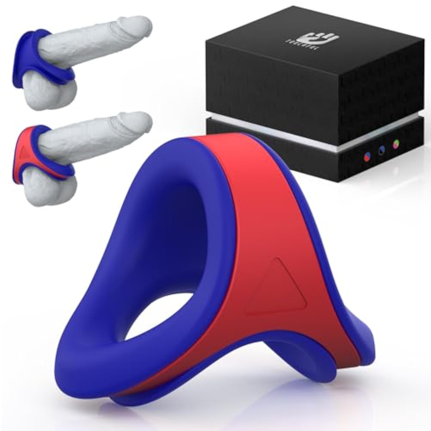 Sex Toys Silicone Penis Ring Cock Ring Set, 2In1 Cockring Adjustable Tightness For Erection Enhancing Long Lasting Stronger For Longterm Wear/Hardcore Sex, Adult Sex Toys For Men Or Couple Pleasure