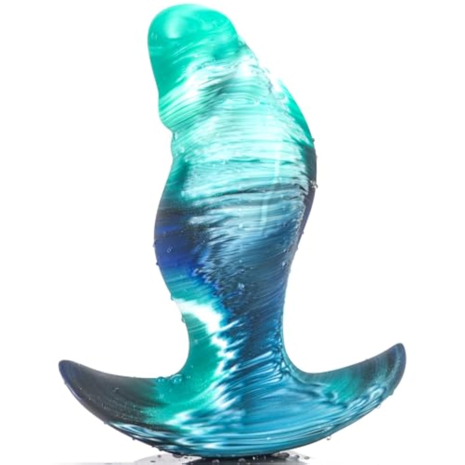 Anal Plug Large Realistic Dildo For Comfortable Long-Term Wear Huge Butt Plug With Safe Curved Base Mixed-Color Silicone Prostate Massager Dilator Sex Toy For Women Men Masturbation (S)