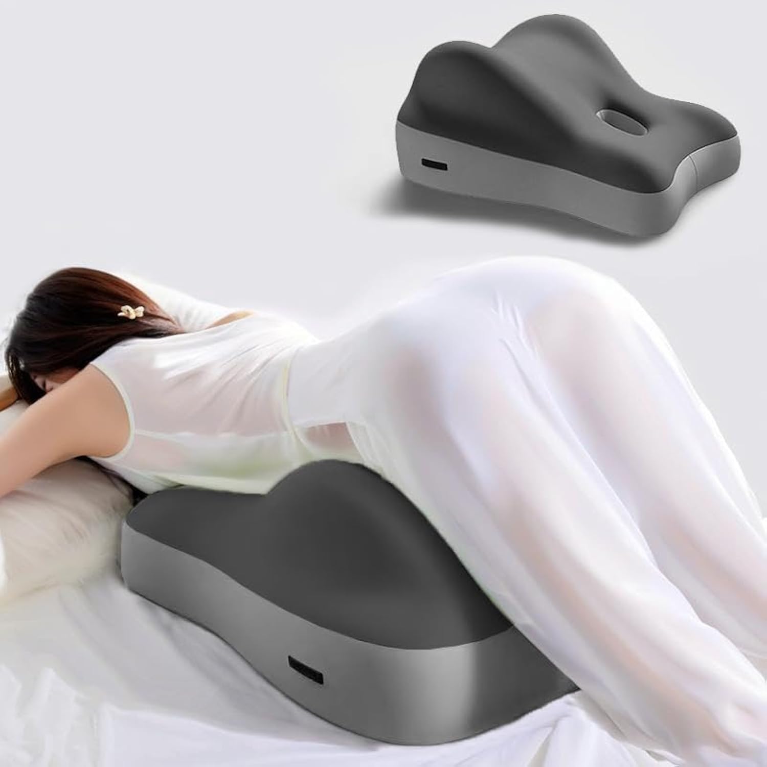 Multi-Functional Love Pillow Adult Toys Bedroom Furniture Memory Foam Waist Cushion Cushion Tummy Pillow For Bed,Sofa,Seat,Intimate,Sexual Health Games Couple (Light Gray)