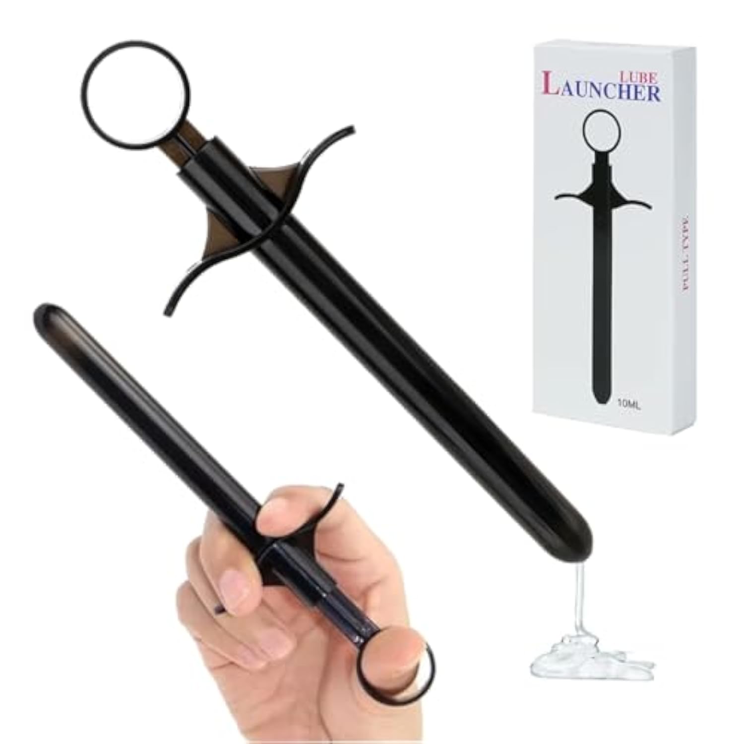 Reusable Lube Applicator Syringe With 10Ml Precise Scales Anal Lube Applicator Injectors Lube Shooter Lubricant Launcher Durable Applied For Men, Women & Couples Sex Toy