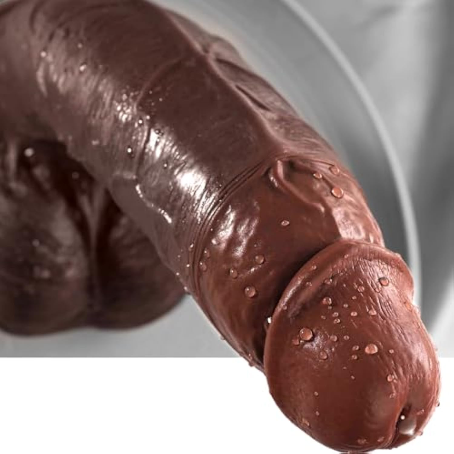 10 Inch Realistic Big Black Dildo, Lifelike Huge Curved Dildo For G Spot And Anal Play With Powerful Suction Cup, Dual Density Silicone Black Sex Toys For Men And Women