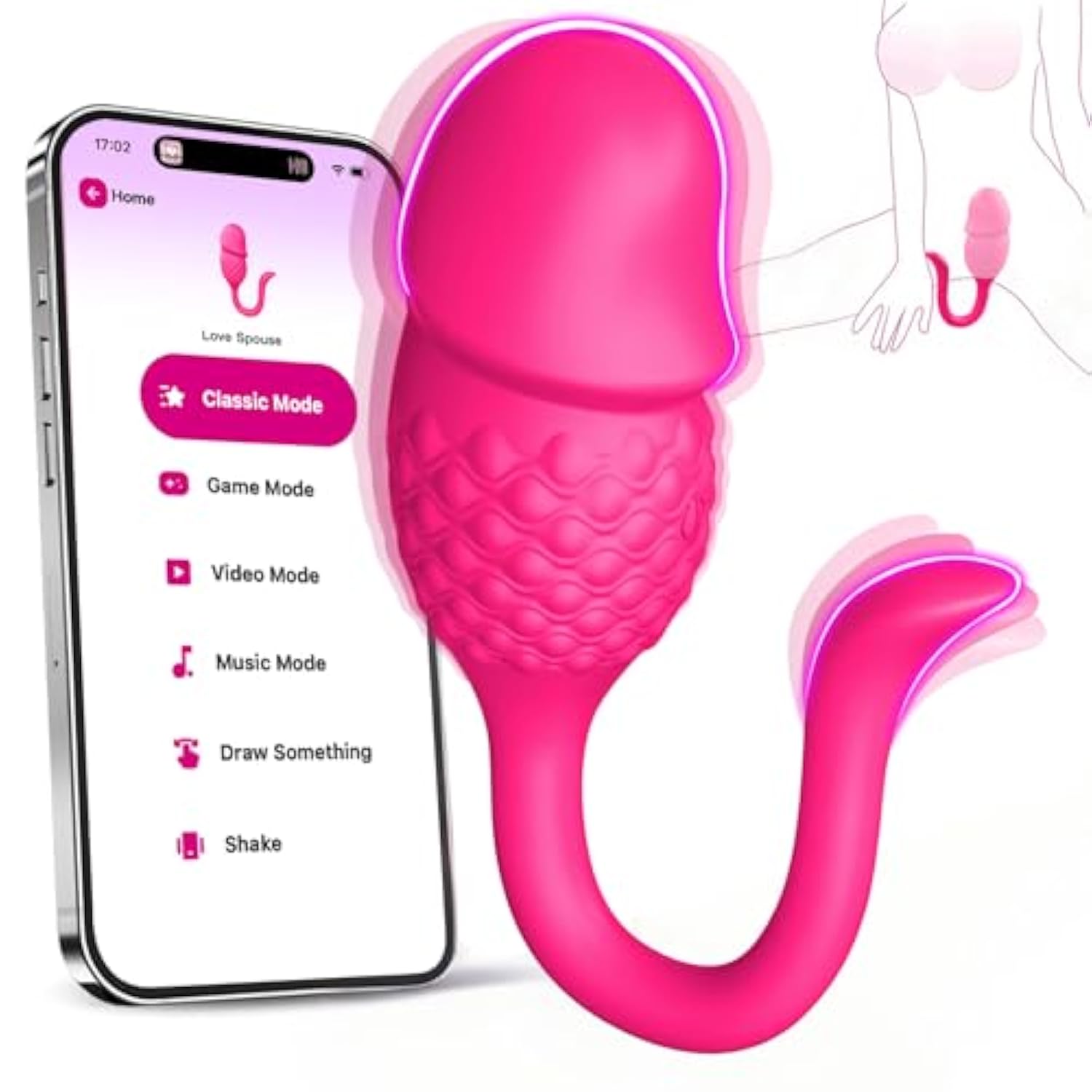 Couples Sex Toys Remote Control G Spot Vibrator Wearable Long Distance Adult Sex Toys & Games With 9 Powerful Vibrating, App Controlled Egg Mini Vibrators For Women Female Sex Toy, Waterproof