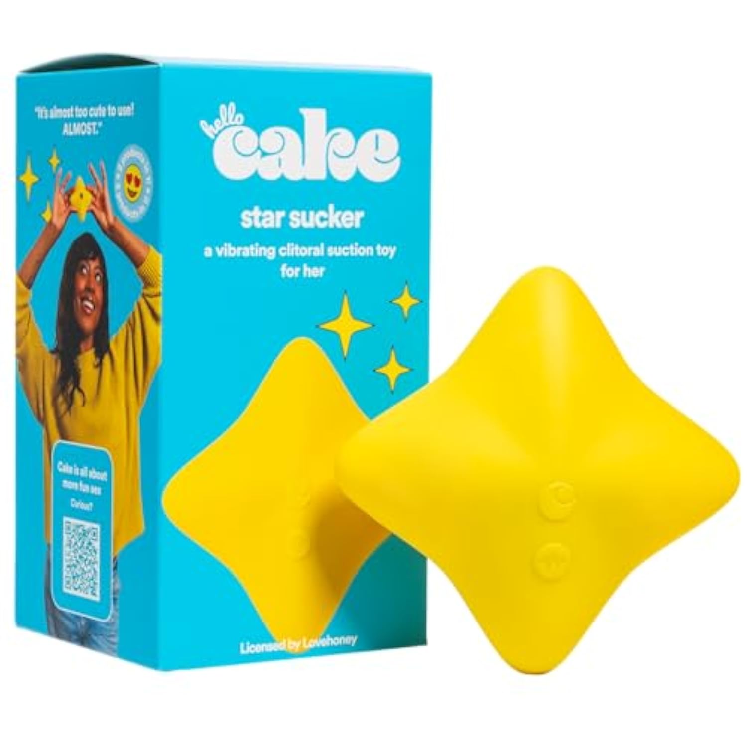 Hello Star Sucker - Clitoral Stimulator With 10 Suction Modes & 10 Vibrating Modes - Body-Safe Silicone - Waterproof & Rechargeable - Adult Sex Toy For Women