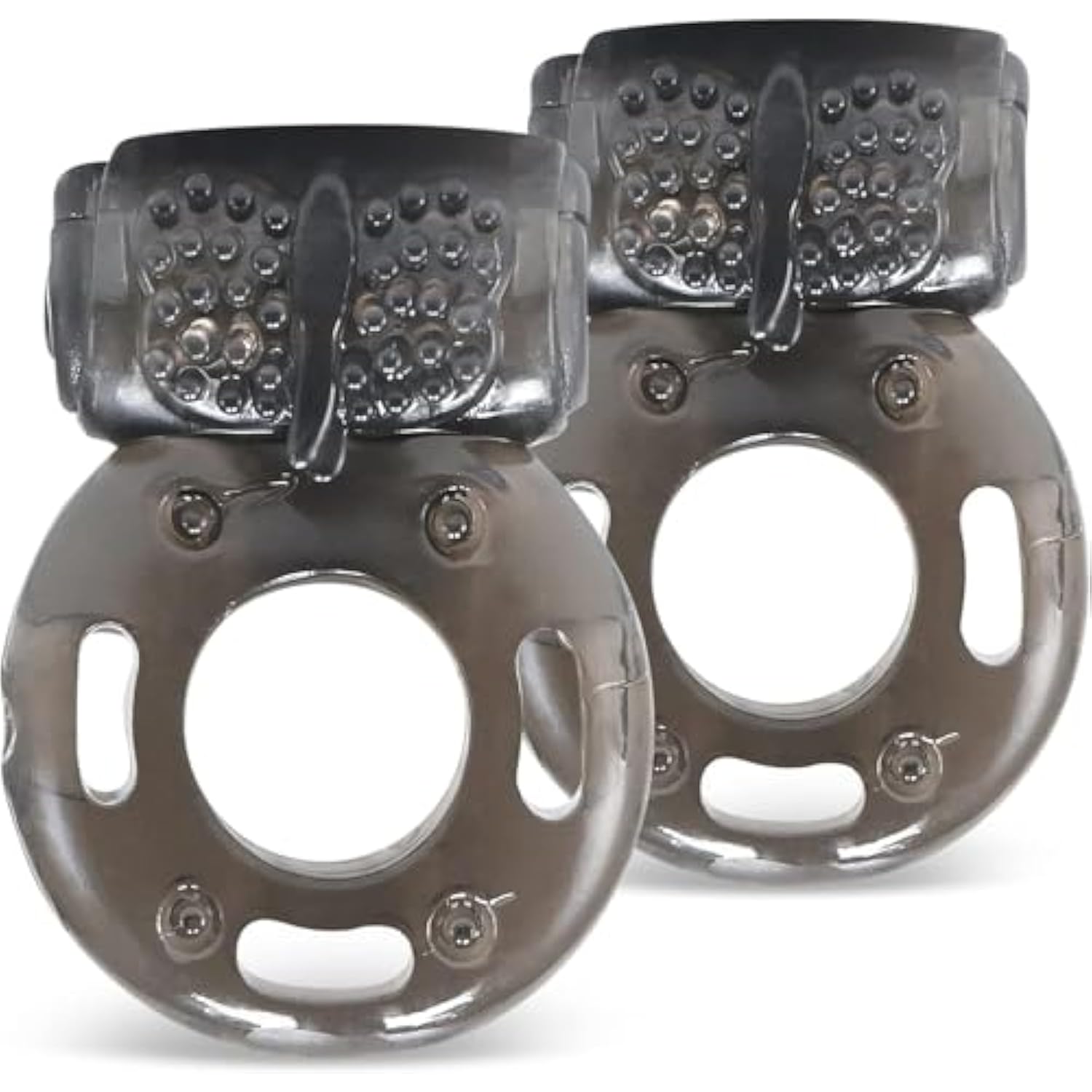 2 Pcs Cock Rings Vibrating Penis Ring Vibrator, Couples Sex Toys Clitoral Stimulator Cockring Penis Sleeve Erection Enhance Adult Male Sex Toy For Men Longer Harder Stronger