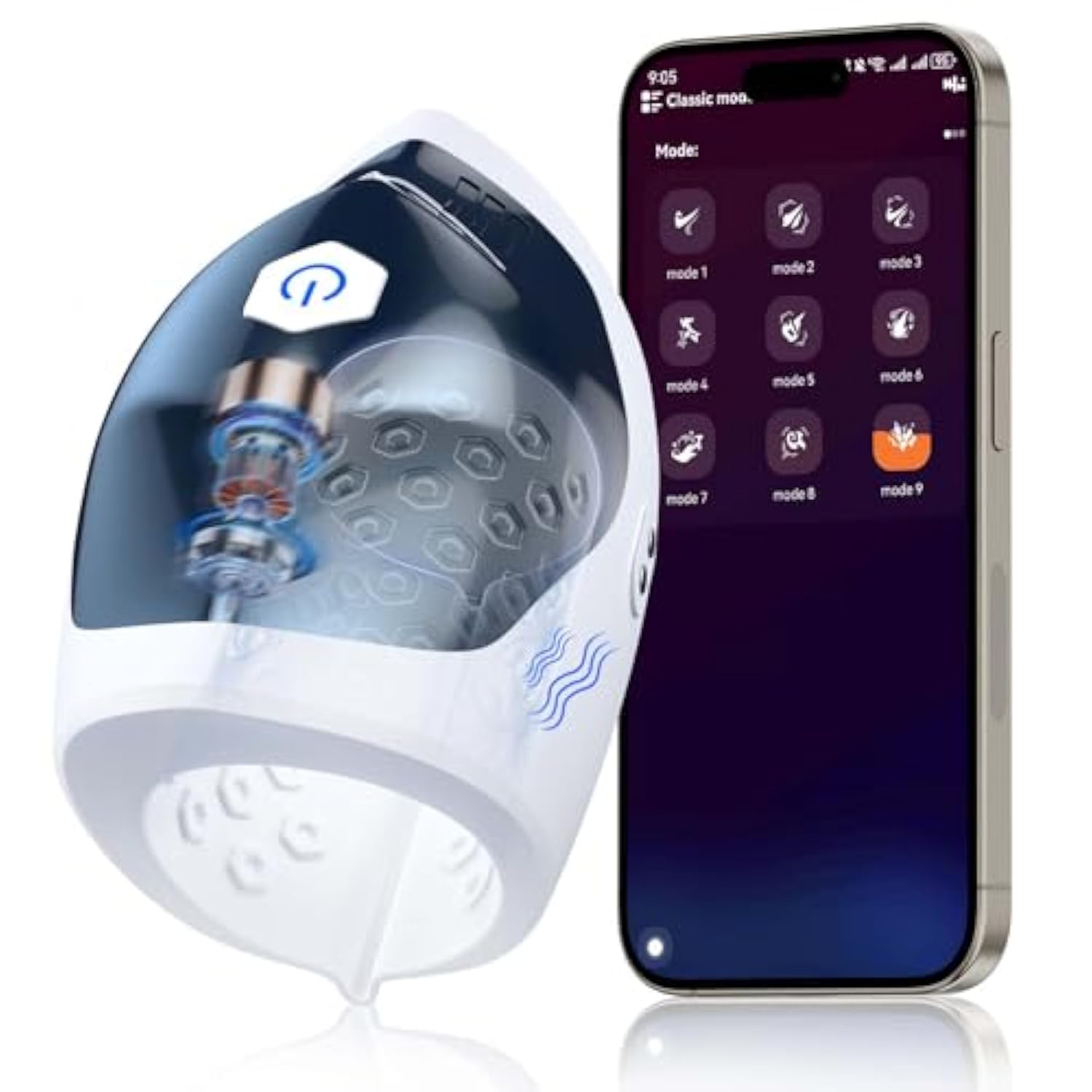 Male Masturbator Penis Vibrator Training - Vibrating Stroker With 10 Vibration Modes, Sex Machine Blowjob Masturbators For Cock Glans Stimulation, Adult Sex Toys For Men Or Couples Pleasure