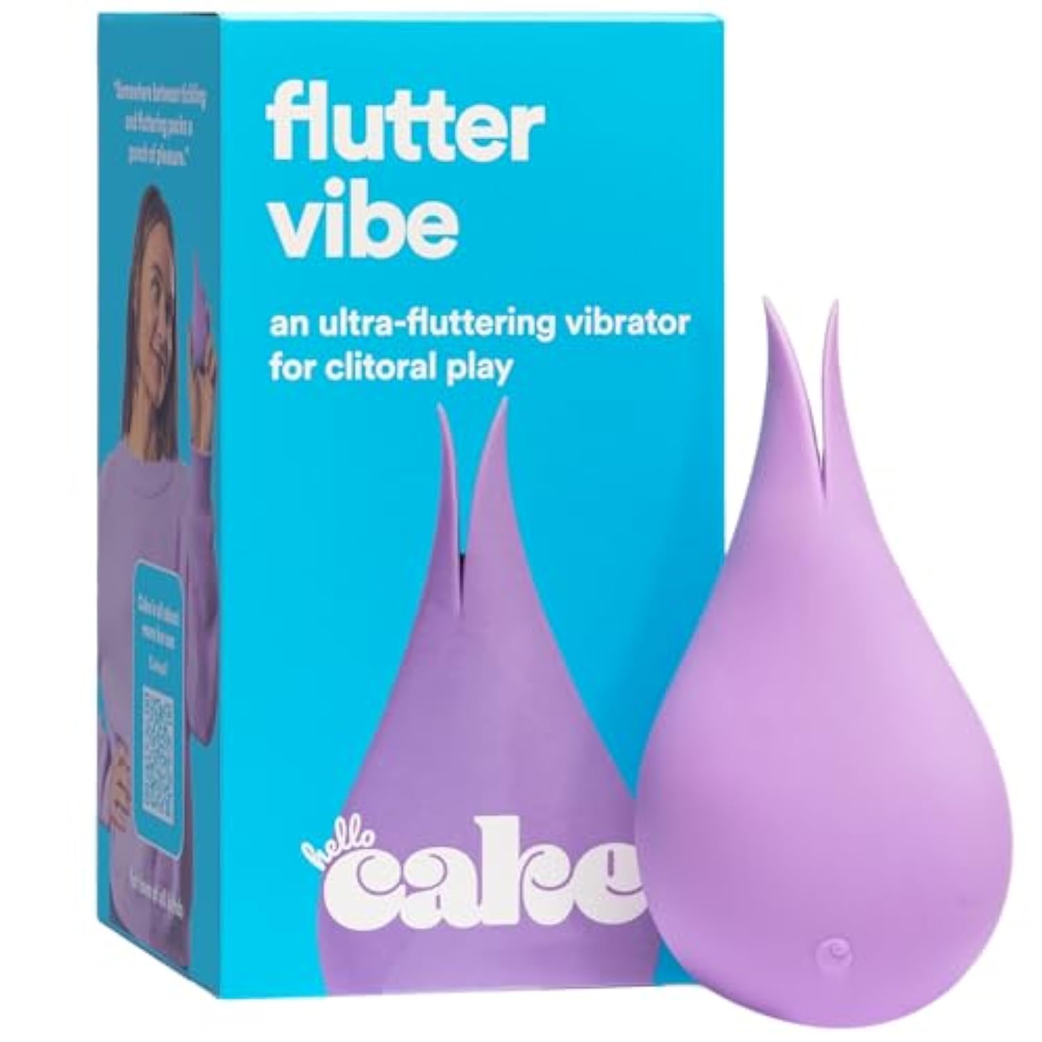 Hello Flutter Vibrator - Tongue-Like Feel Clitoral Stimulator - Personal Massager With 10 Different Modes -Body-Safe Silicone - Water-Resistant & Rechargeable - Adult Sex Toy For Women