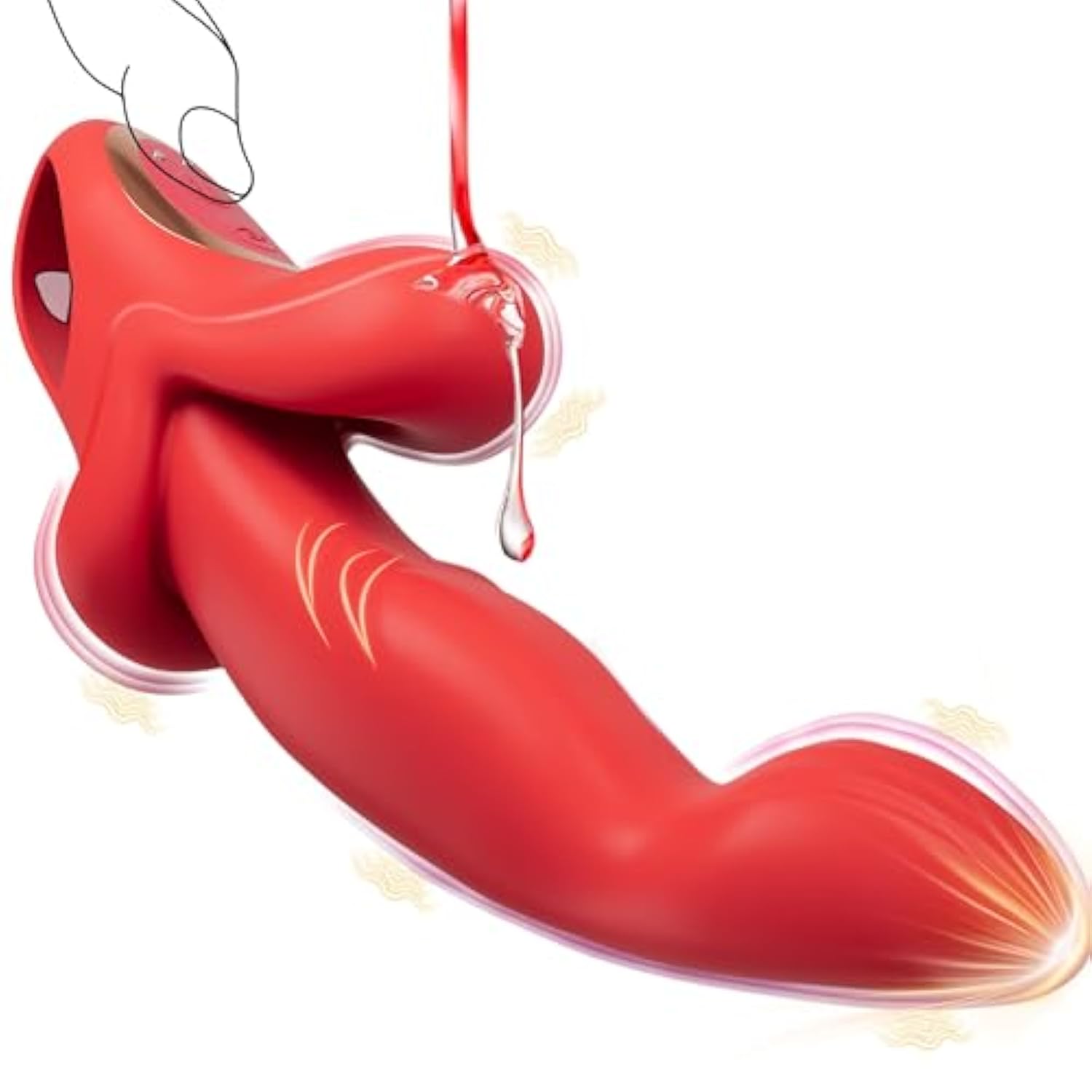 Mouth-Shaped Thrusting Vibrator For Clit & Vagina Stimulation, Super Strong Tongue Dildo Vibrator With 10 Vib & Thrust Modes, Moving Dildo Vibrador Para Mujer Adult Sex Toys For Women