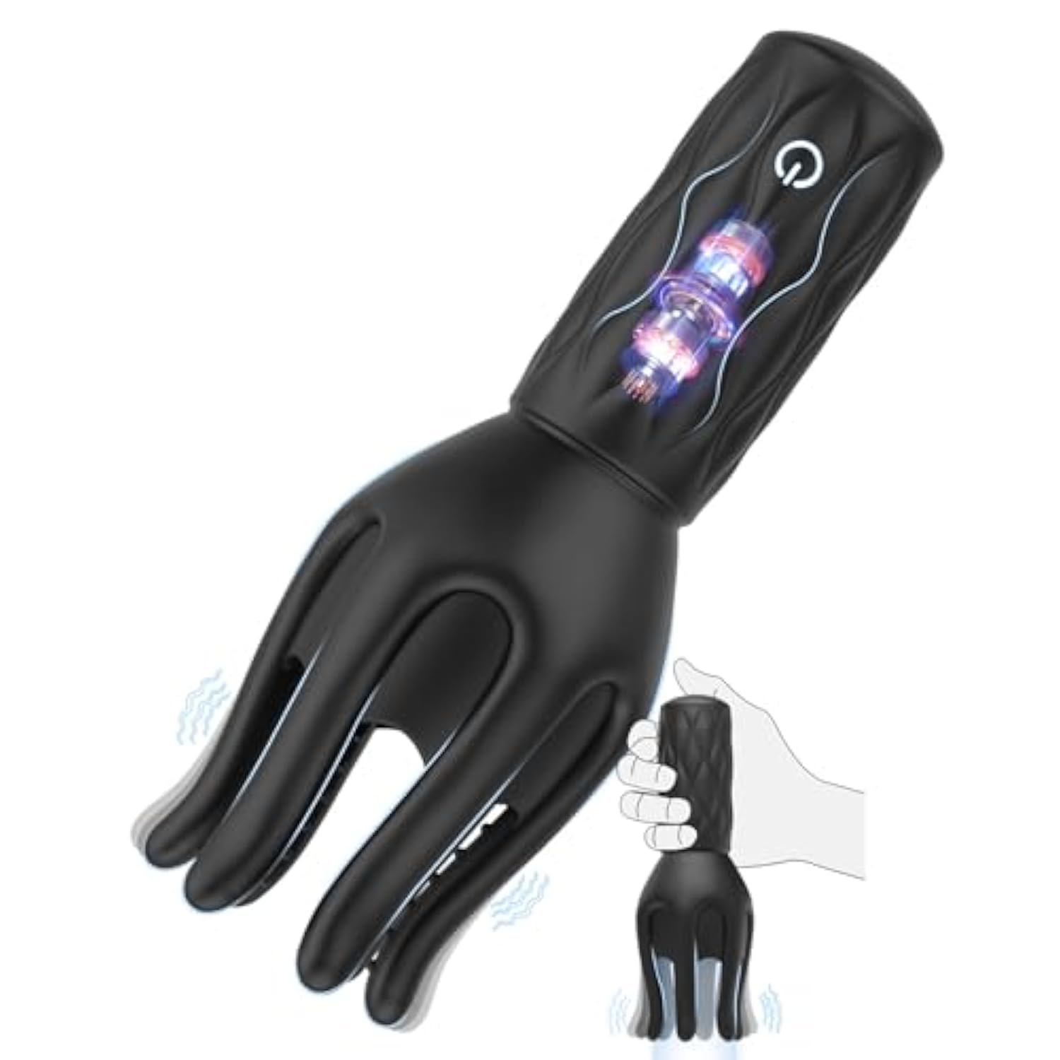 Male Masturbator Sex Toys For Men, Male Sex Toy With 3 Strength 7 Vibration Modes, Anti-Slip Handle Stroker For Penis Clit Nipple Stimulation, Penis Vibrator Trainer Adult Toys For Men Women Couples