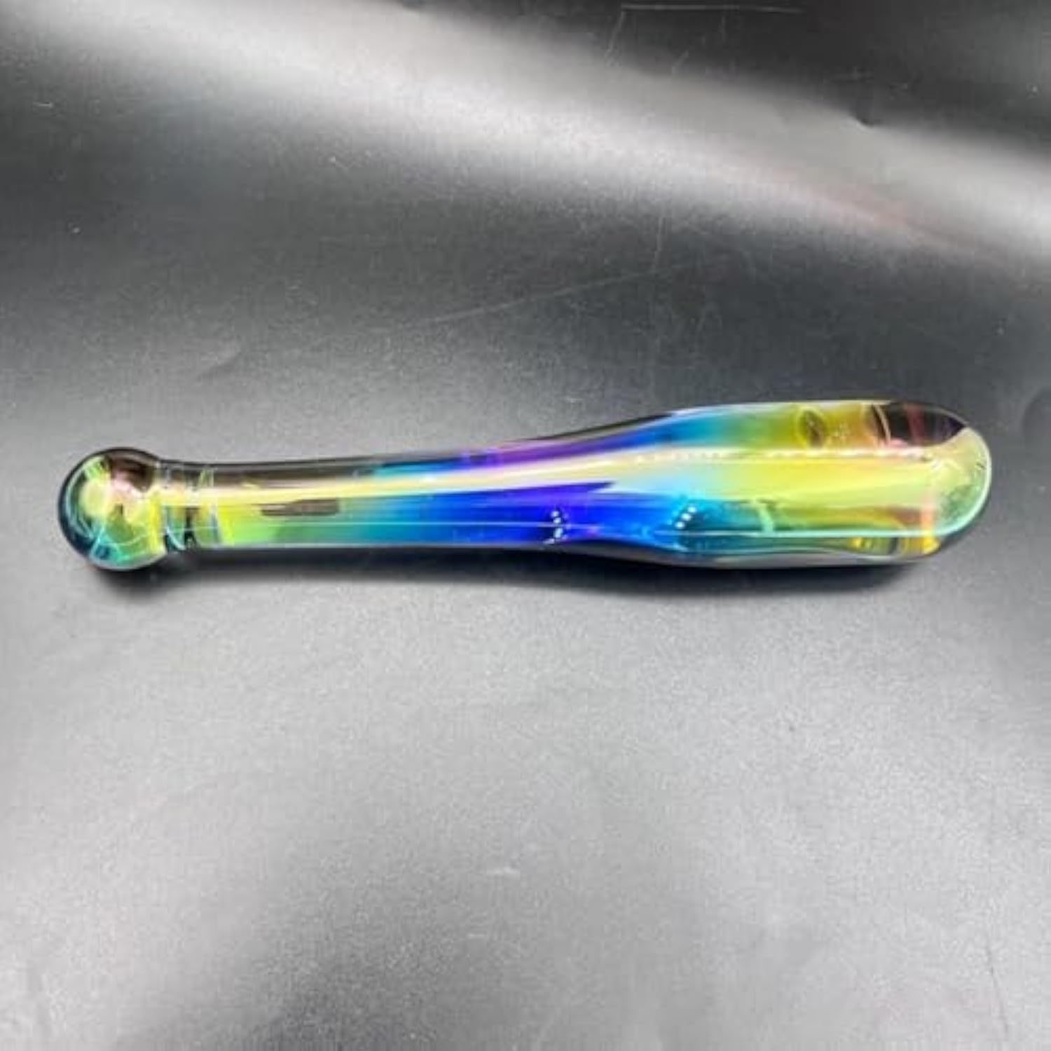 Glass Anal Plug & G-Spot Dildo, Sex Toy Of Baseball Bat Double Ended Dildo Massager For Women/Men/Couples (Multicolor, Small)