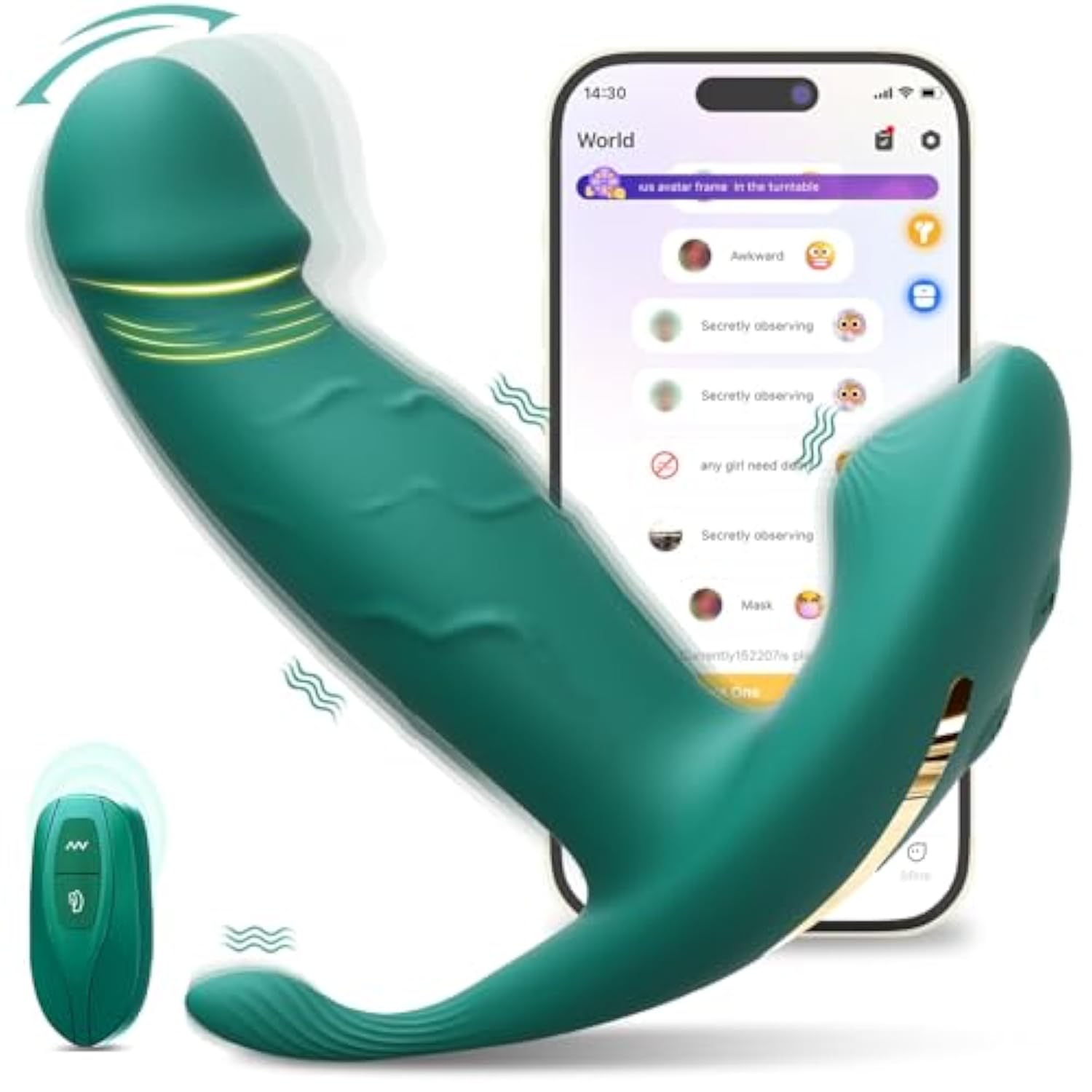 Sex Toys Remote Control Vibrator - Wearable App Control G Spot Vibrator With 9 Wiggling & 9 Vibration, Sex Toys For Women, Anal Vibrator, Long Distance Vibrator For Couples, Adult Sex Toys & Games