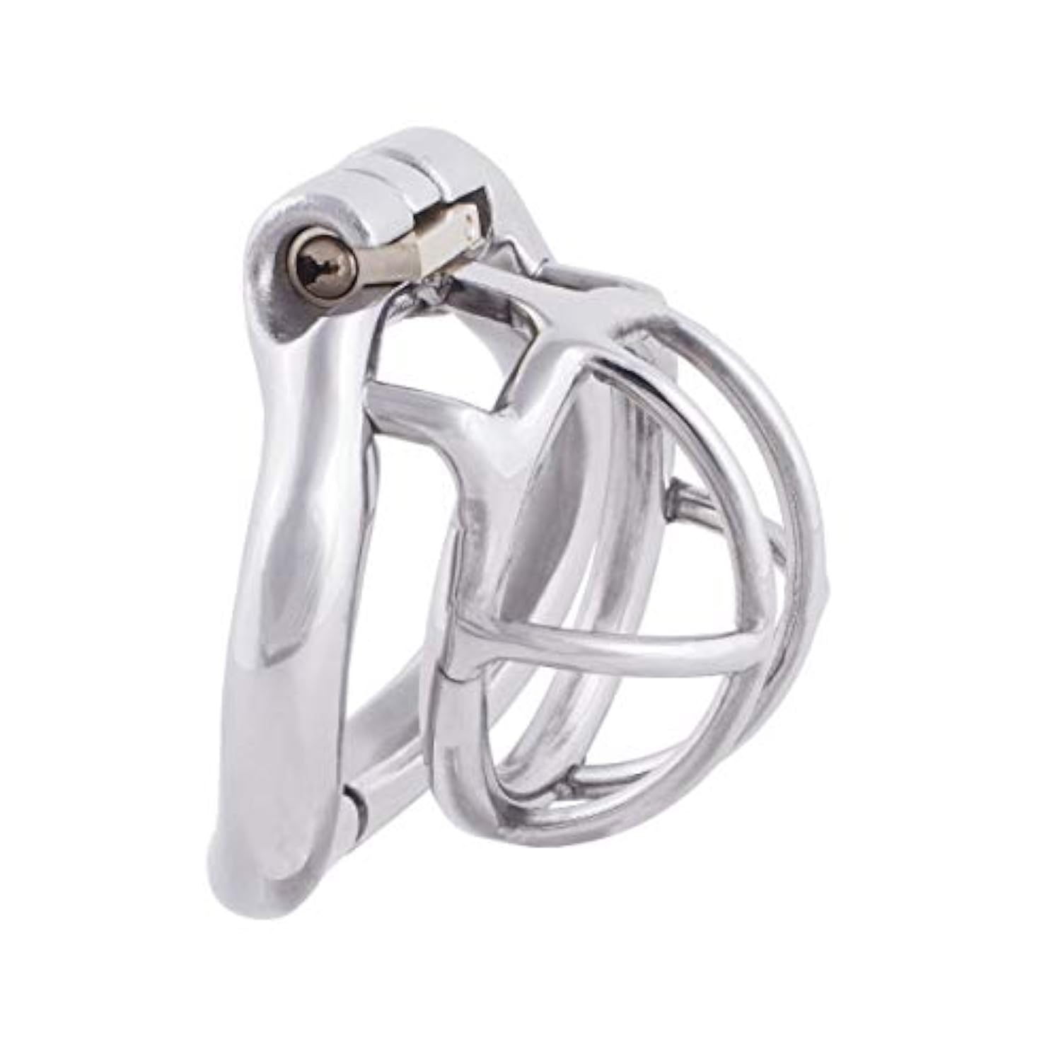 Small Male Chastity Device Stainless Steel Ergonomic Design Male Cock Cage K050 (50Mm/ L Size)