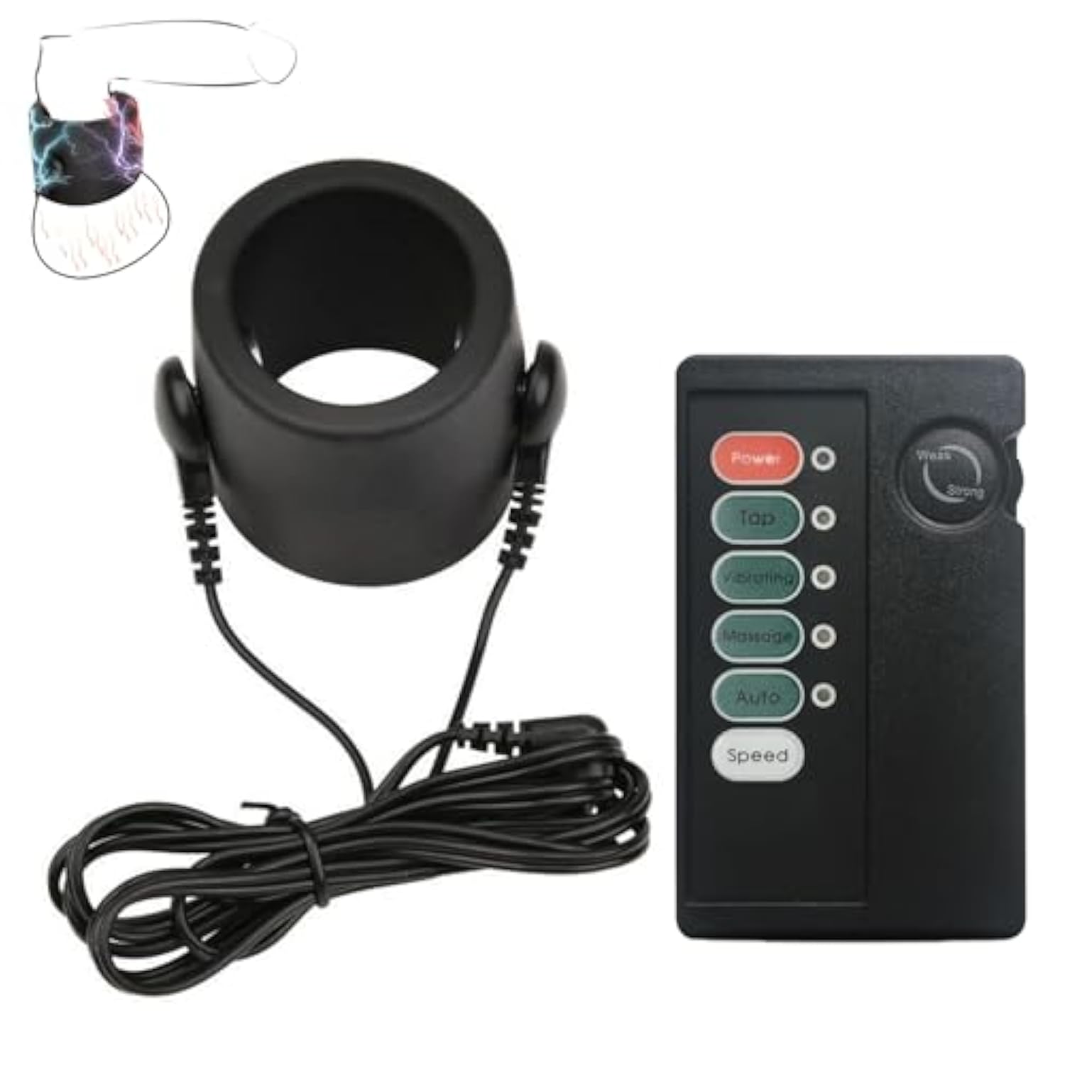 Testicle Electrical Sleeve Cbt Cock And Ball Torture Bondage Chastity Device Bdsm Silicone Scrotum Stretcher Testicles Toys Sex Things For Couples Kinky Crusher Sm Adult Games For Men Black(40Mm)