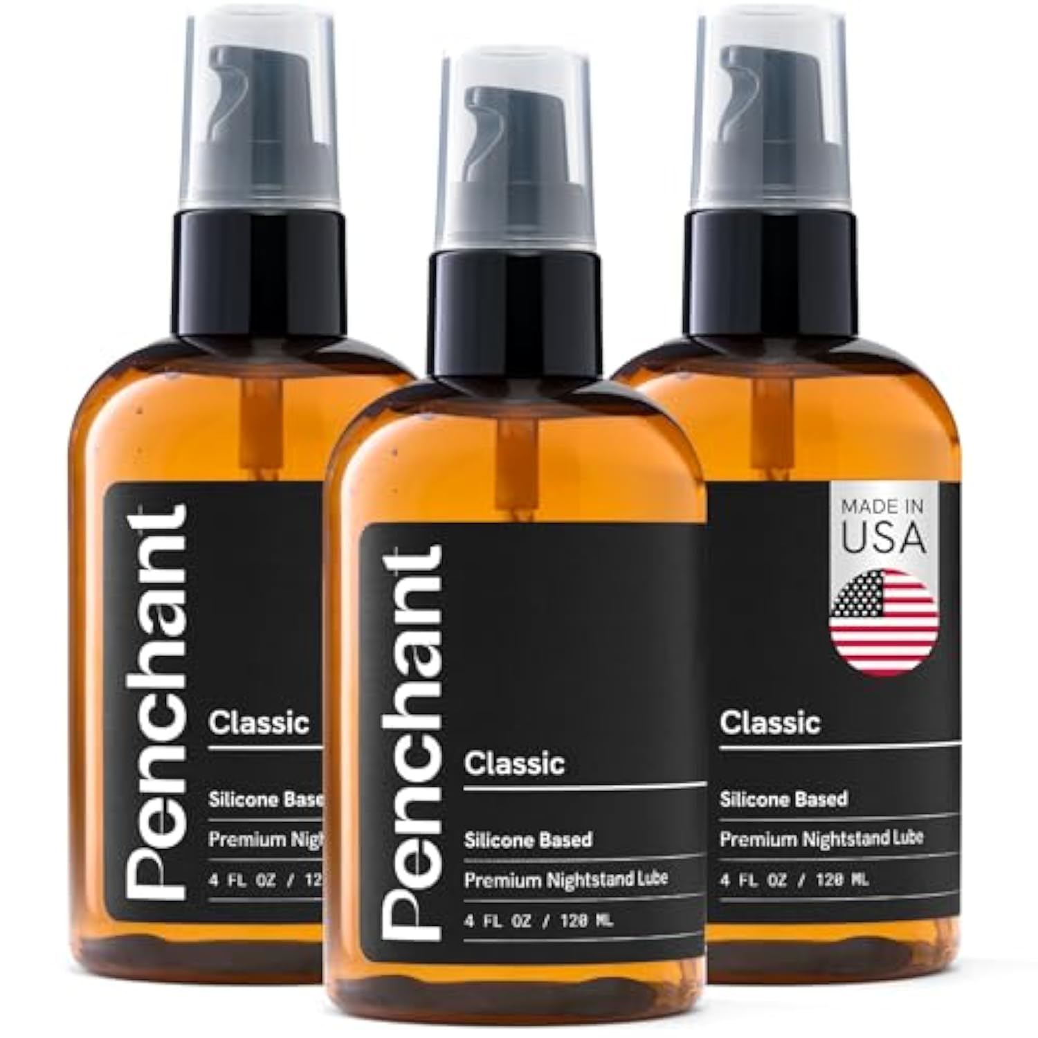 Premium Silicone Personal Lubricant - 3 Pack, 12Fl Oz Total