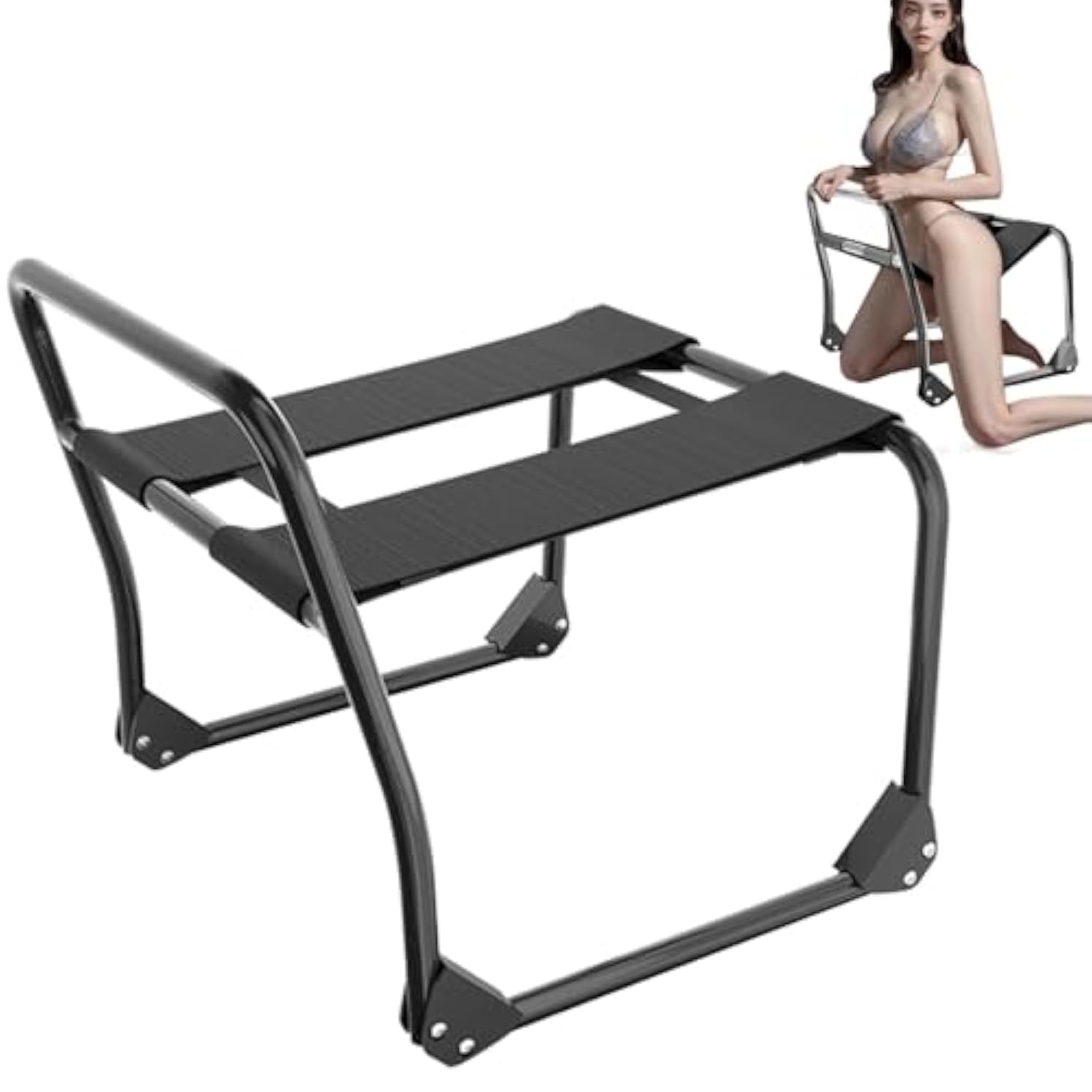 Sex Chair Multifunction Sex Position Enhancer Chair,Sex Furniture Position Aids Chair With Handrail & No Assembly Portable Elastic Chairs Bdsm Sex Novelty Toy For Adult Game