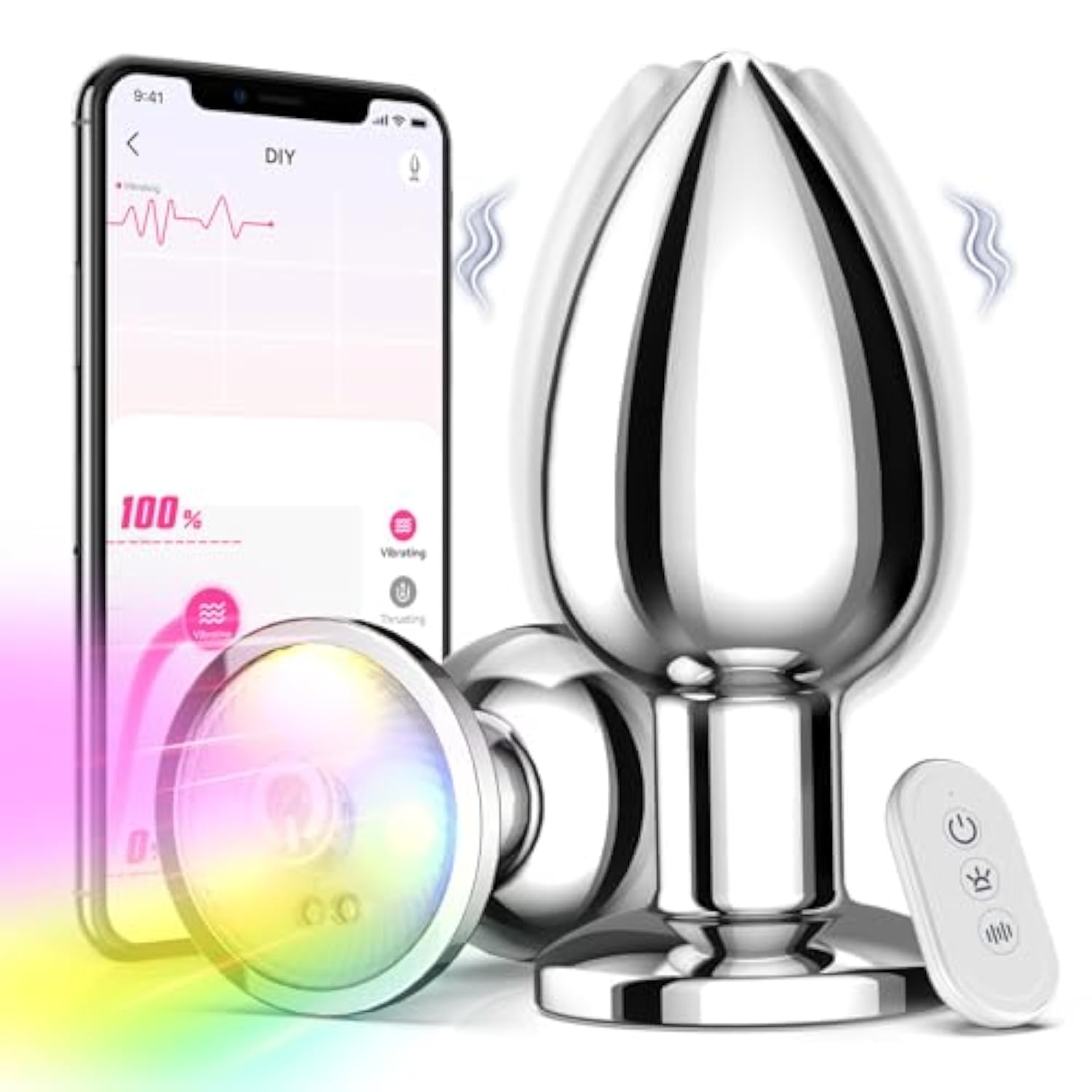 Prostate Massager Sex Toys For Men Large Butt Plug, Prostate Vibrator With App Remote Control 10 Vibrating, Prostate Toys Mens Sex Toys Prostate Massage Male Sex Toys Prostate Toy?Large Size?
